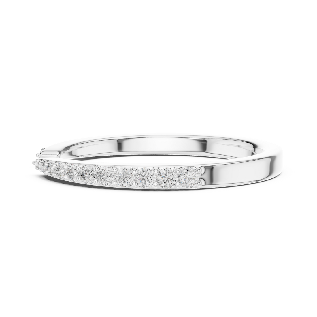 IGI Certified Lab-Grown Diamond Half-Open Rose Gold Ring | Kiashaa Jewellery