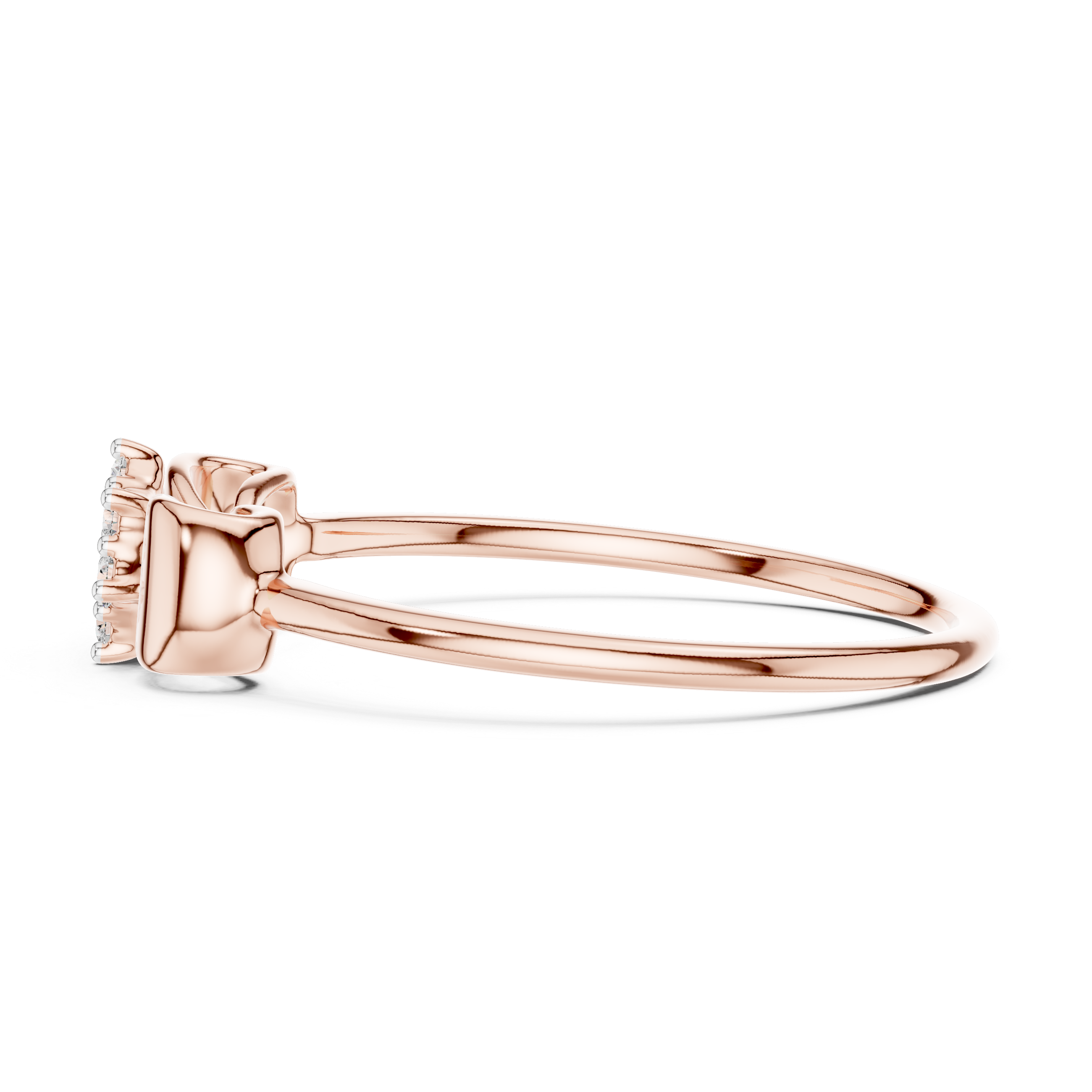 IGI Certified Lab-Grown Diamond Floral Rose Gold Ring | Kiashaa Jewellery