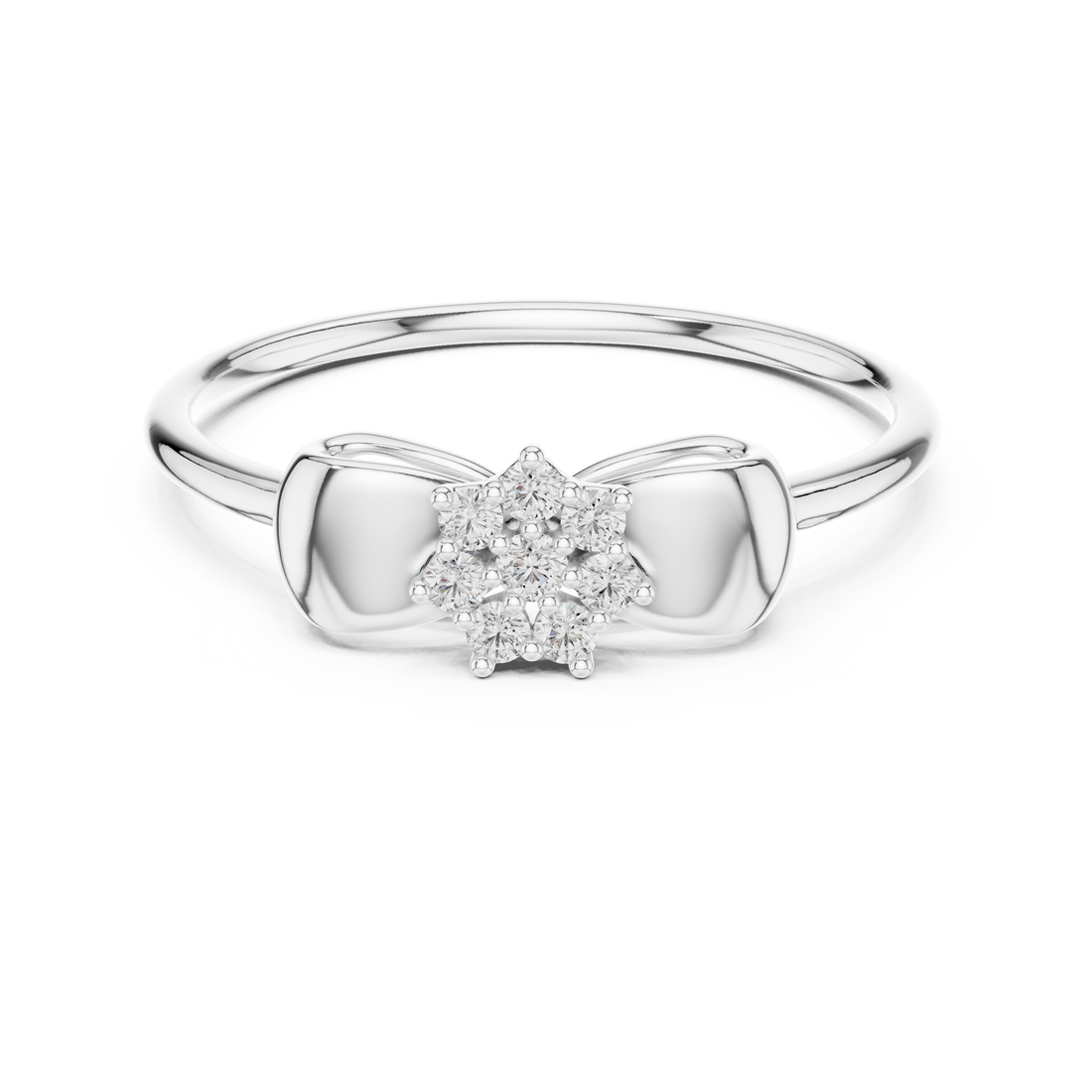 IGI Certified Lab-Grown Diamond Floral Rose Gold Ring | Kiashaa Jewellery