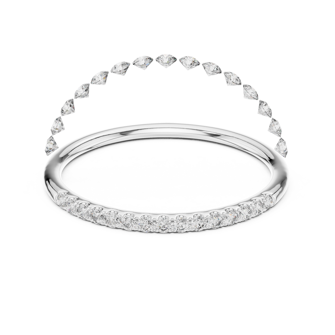 IGI Certified Lab-Grown Diamond Half-Eternity Rose Gold Ring | Kiashaa Jewellery