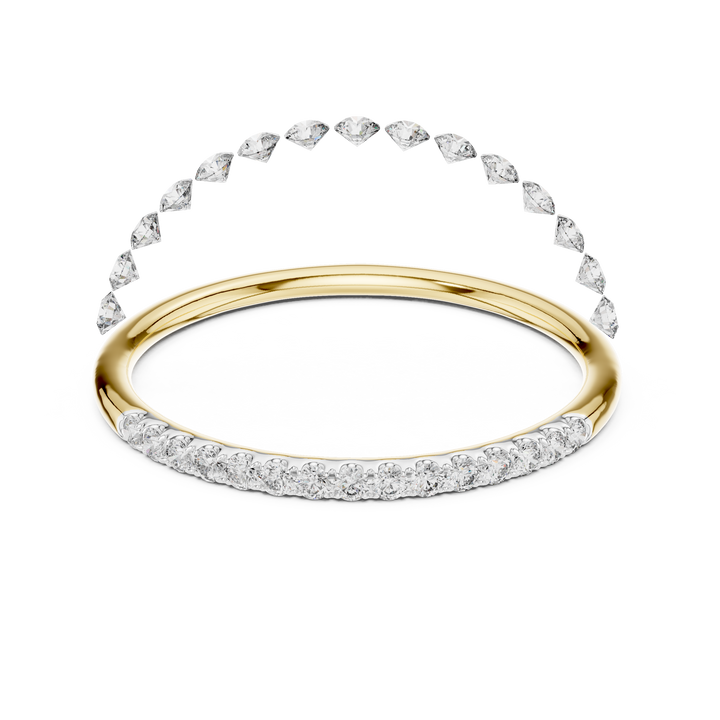 IGI Certified Lab-Grown Diamond Half-Eternity Rose Gold Ring | Kiashaa Jewellery
