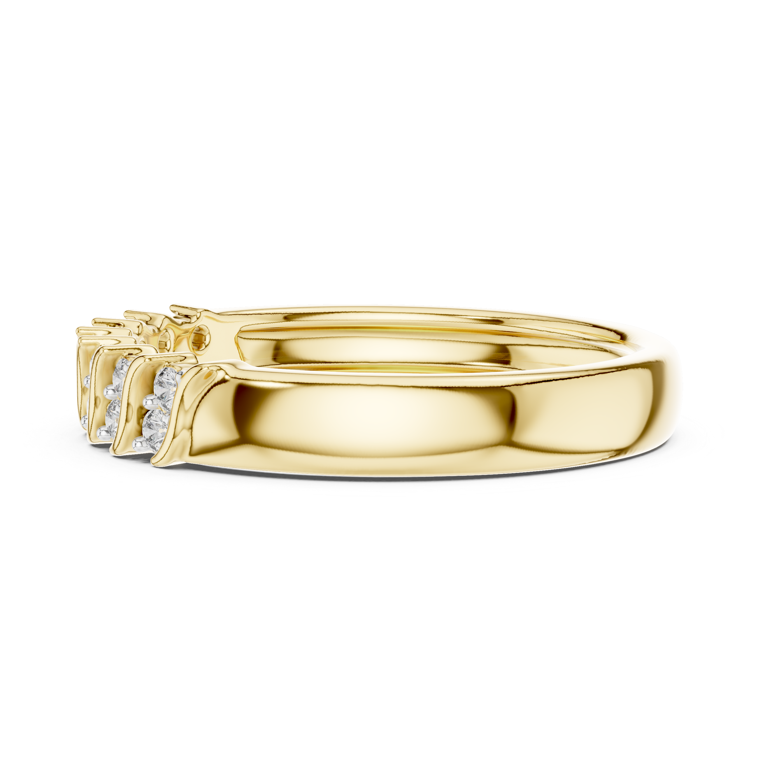IGI Certified Lab-Grown Diamond Rose Gold Half-Eternity Ring | Kiashaa Jewellery