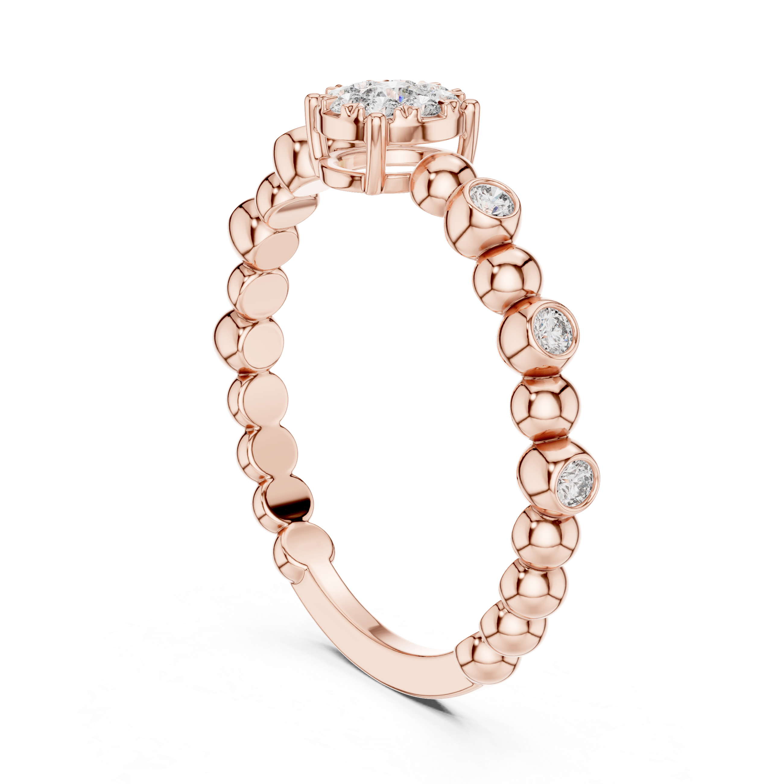 IGI Certified Bezel-Set Eternity Lab-Grown Diamond Ring | Kiashaa Jewellery