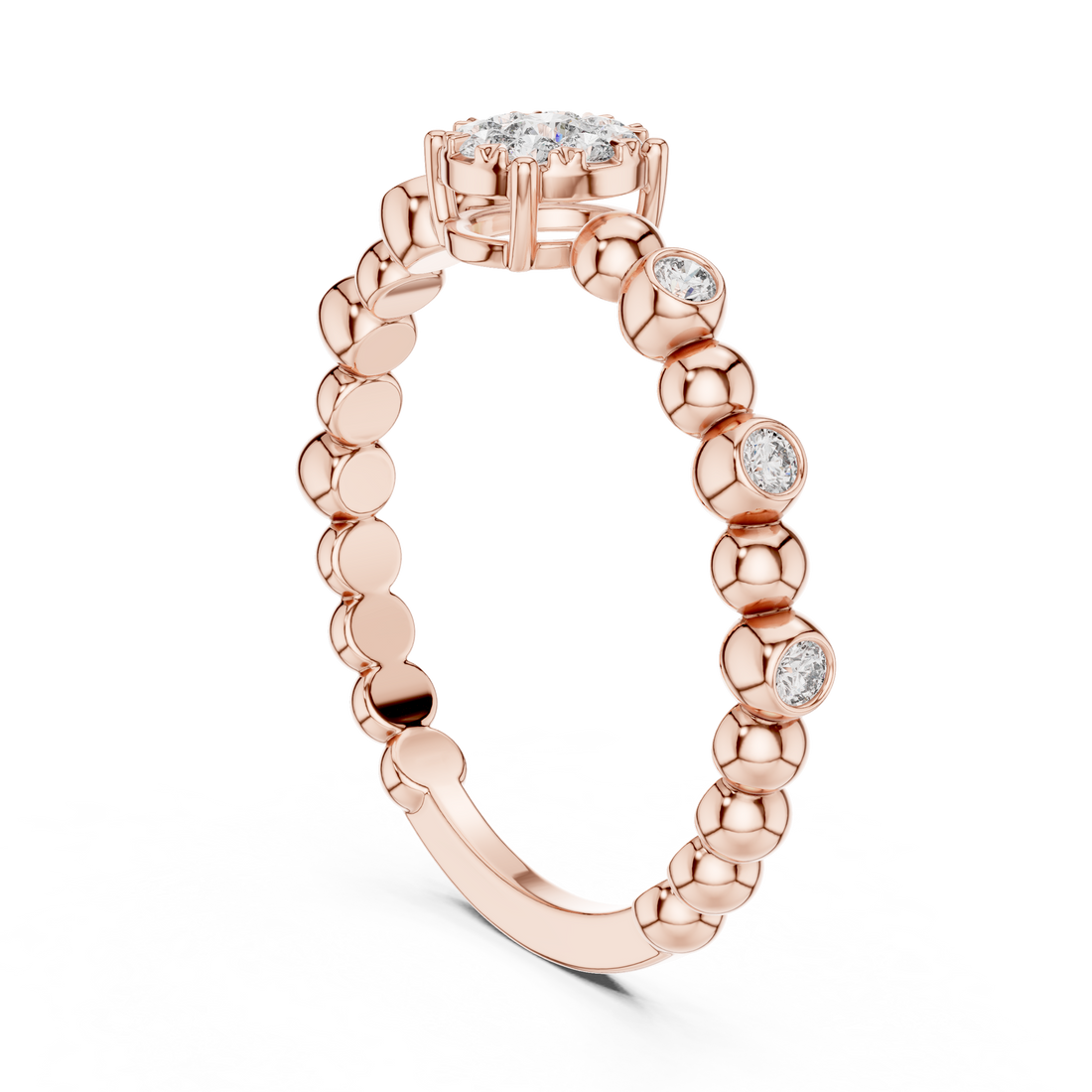 IGI Certified Bezel-Set Eternity Lab-Grown Diamond Ring | Kiashaa Jewellery