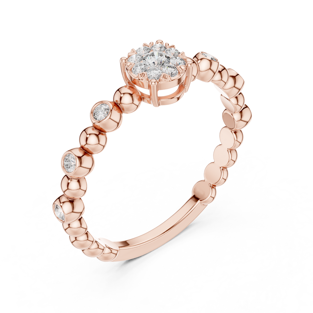IGI Certified Bezel-Set Eternity Lab-Grown Diamond Ring | Kiashaa Jewellery