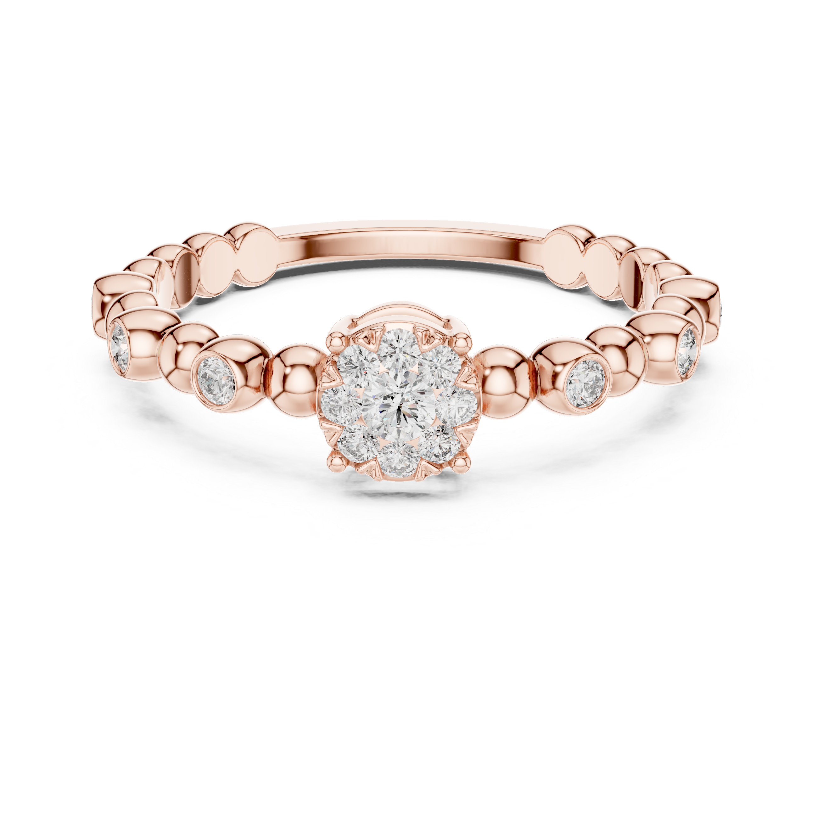 IGI Certified Bezel-Set Eternity Lab-Grown Diamond Ring | Kiashaa Jewellery