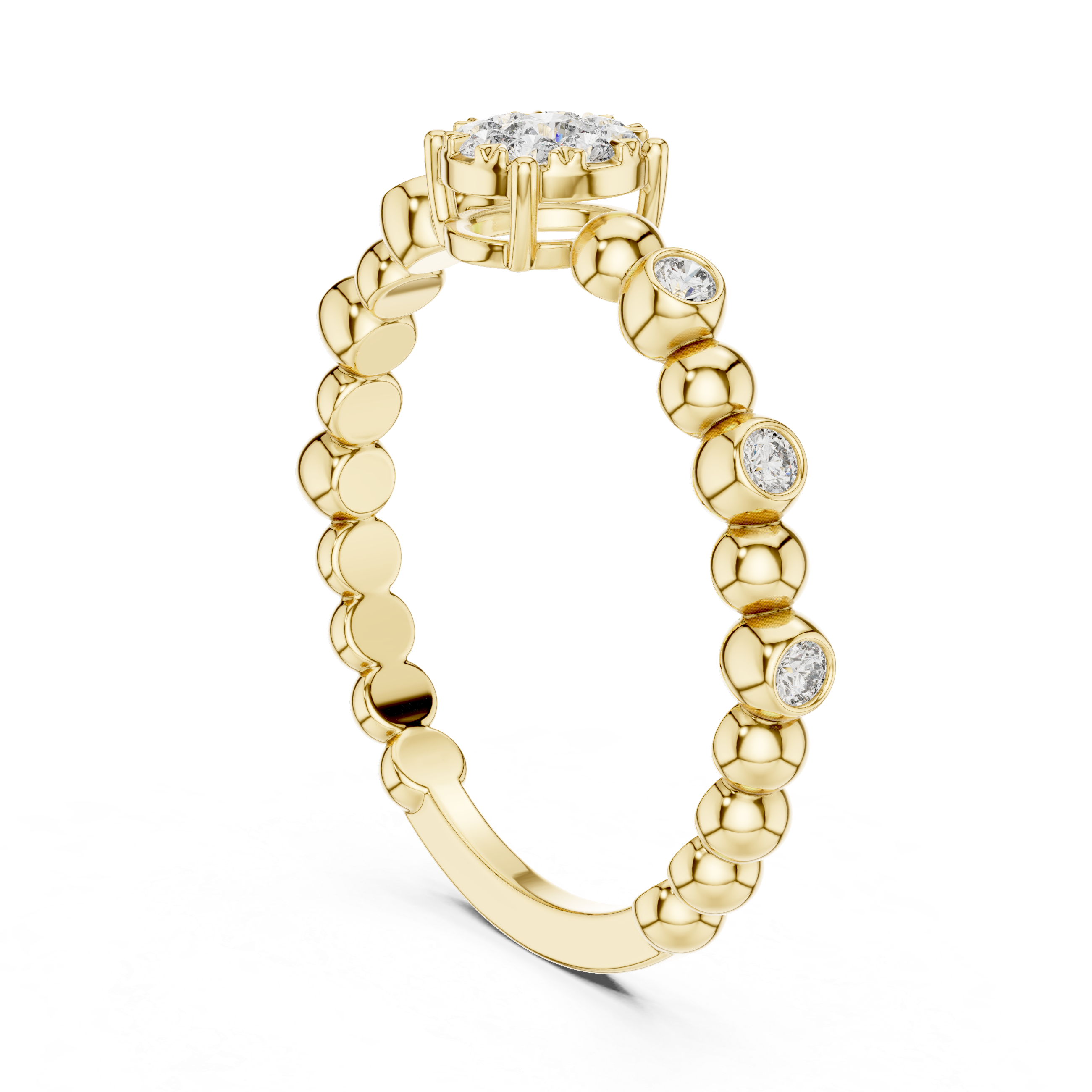 IGI Certified Bezel-Set Eternity Lab-Grown Diamond Ring | Kiashaa Jewellery