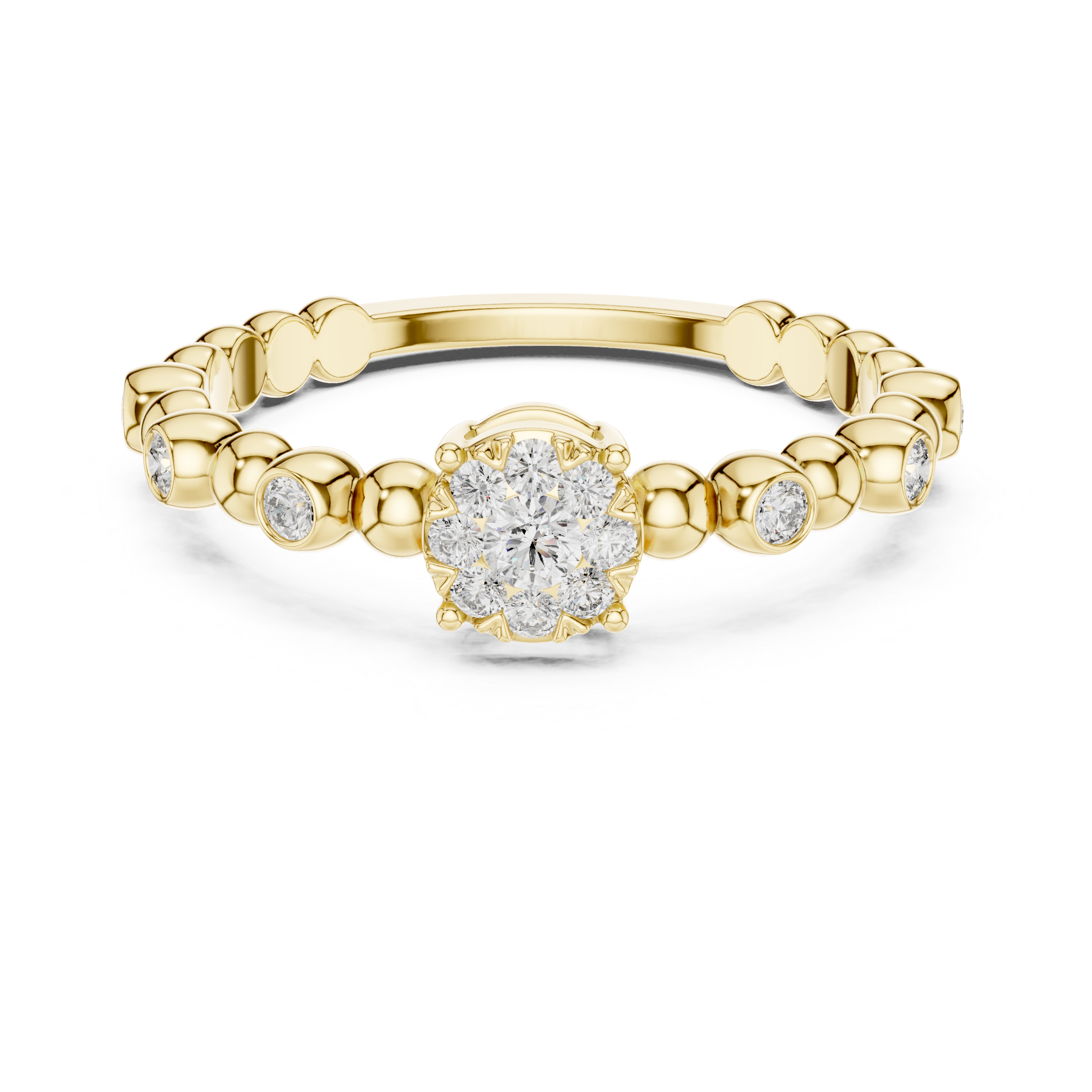 IGI Certified Bezel-Set Eternity Lab-Grown Diamond Ring | Kiashaa Jewellery