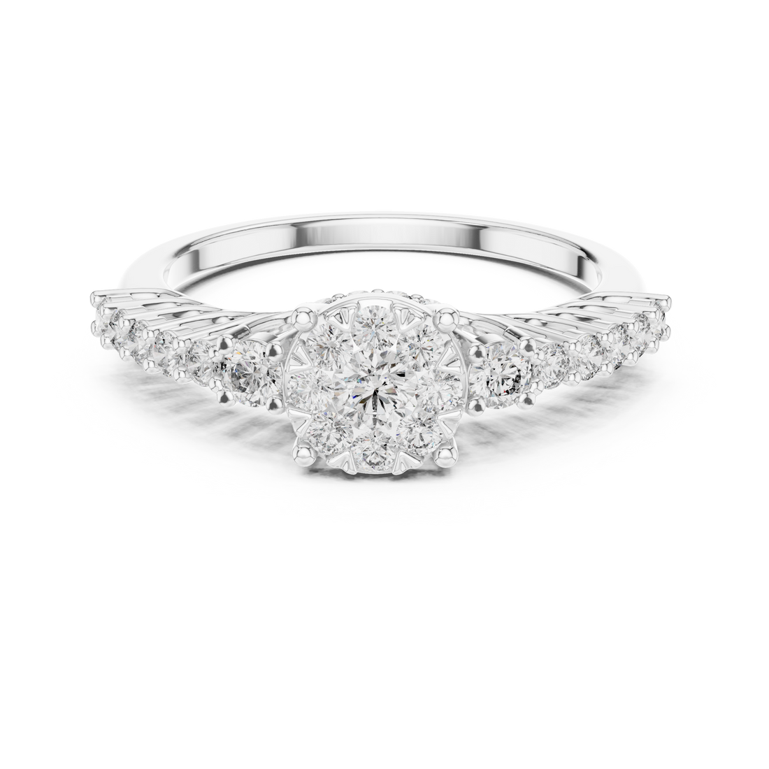 IGI Certified Lab-Grown Diamond Engagement Ring in 14K & 18K Rose Gold | Kiashaa Jewellery