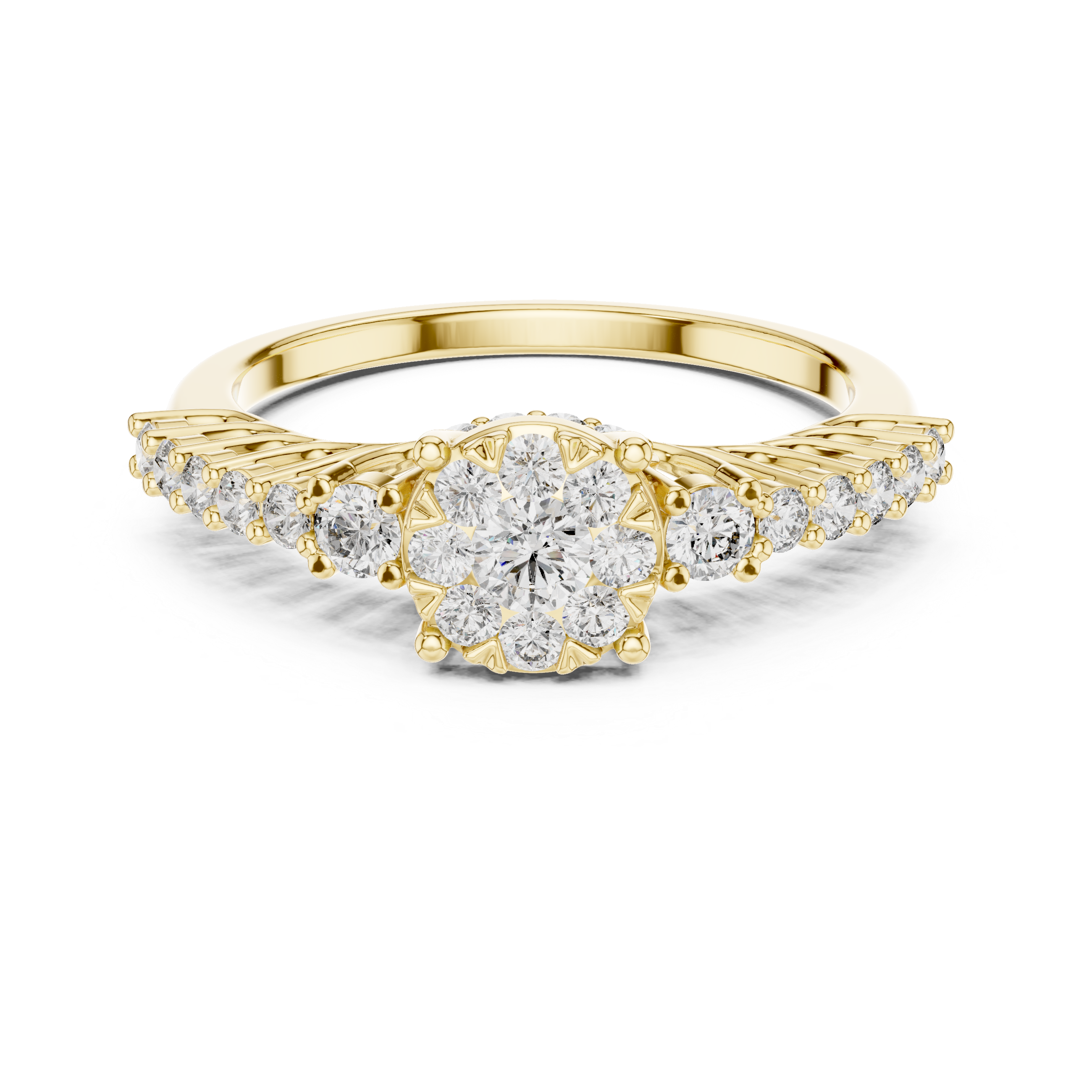 IGI Certified Lab-Grown Diamond Engagement Ring in 14K & 18K Rose Gold | Kiashaa Jewellery