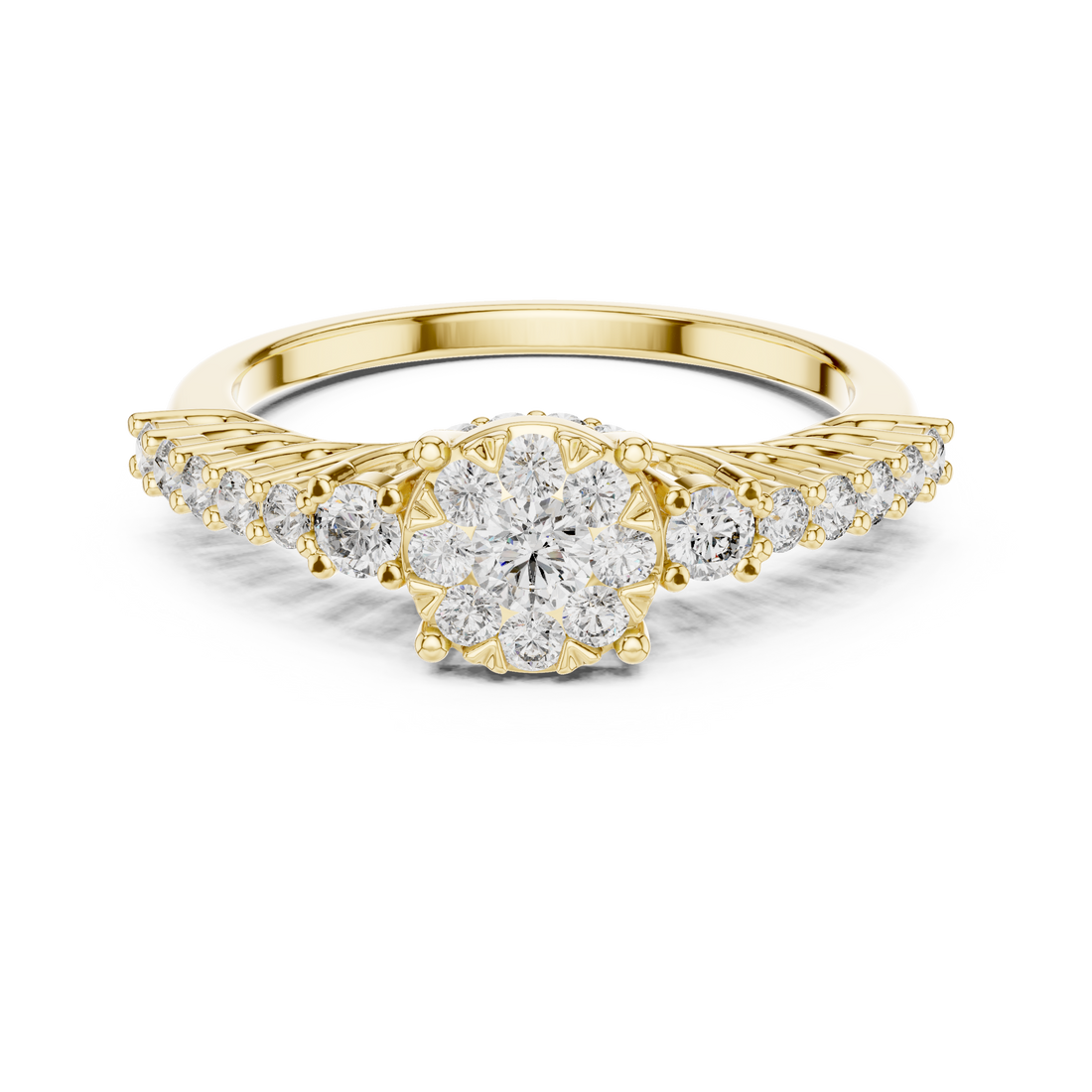 IGI Certified Lab-Grown Diamond Engagement Ring in 14K & 18K Rose Gold | Kiashaa Jewellery