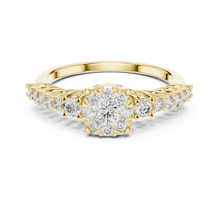 IGI Certified Lab-Grown Diamond Engagement Ring in 14K & 18K Rose Gold | Kiashaa Jewellery