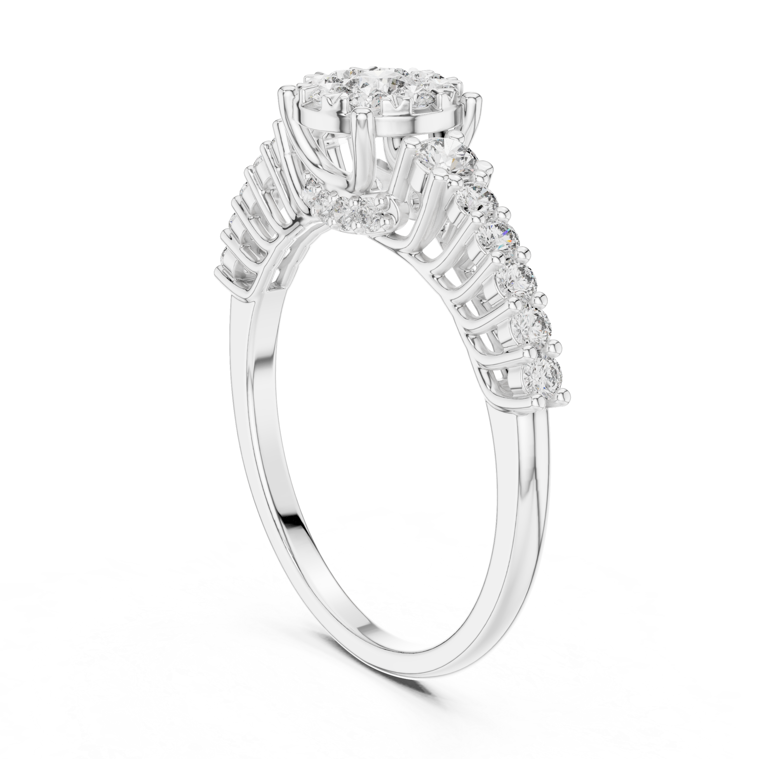 IGI Certified Lab-Grown Diamond Engagement Ring in 14K & 18K Rose Gold | Kiashaa Jewellery