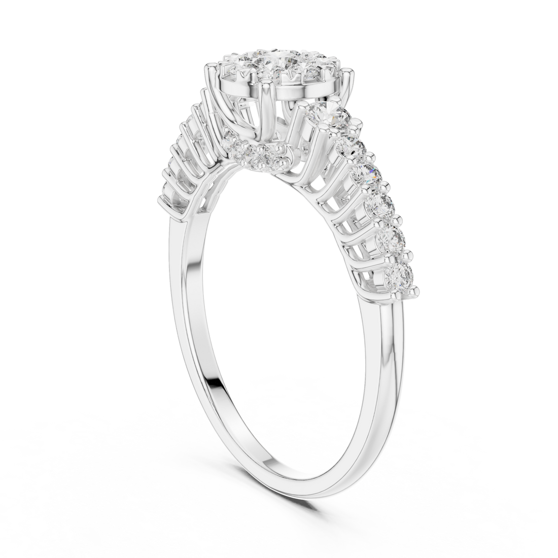 IGI Certified Lab-Grown Diamond Engagement Ring in 14K & 18K Rose Gold | Kiashaa Jewellery