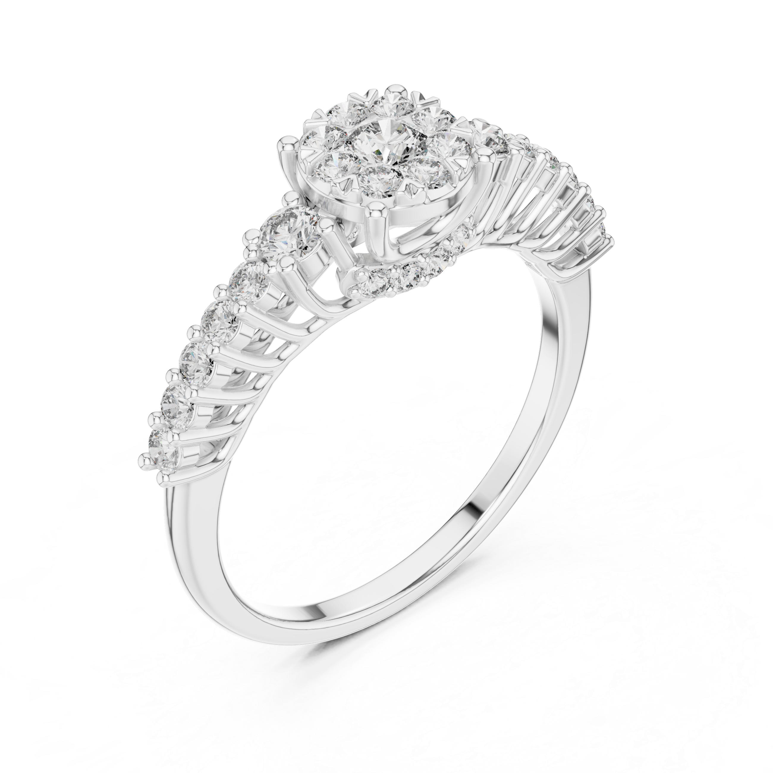 IGI Certified Lab-Grown Diamond Engagement Ring in 14K & 18K Rose Gold | Kiashaa Jewellery