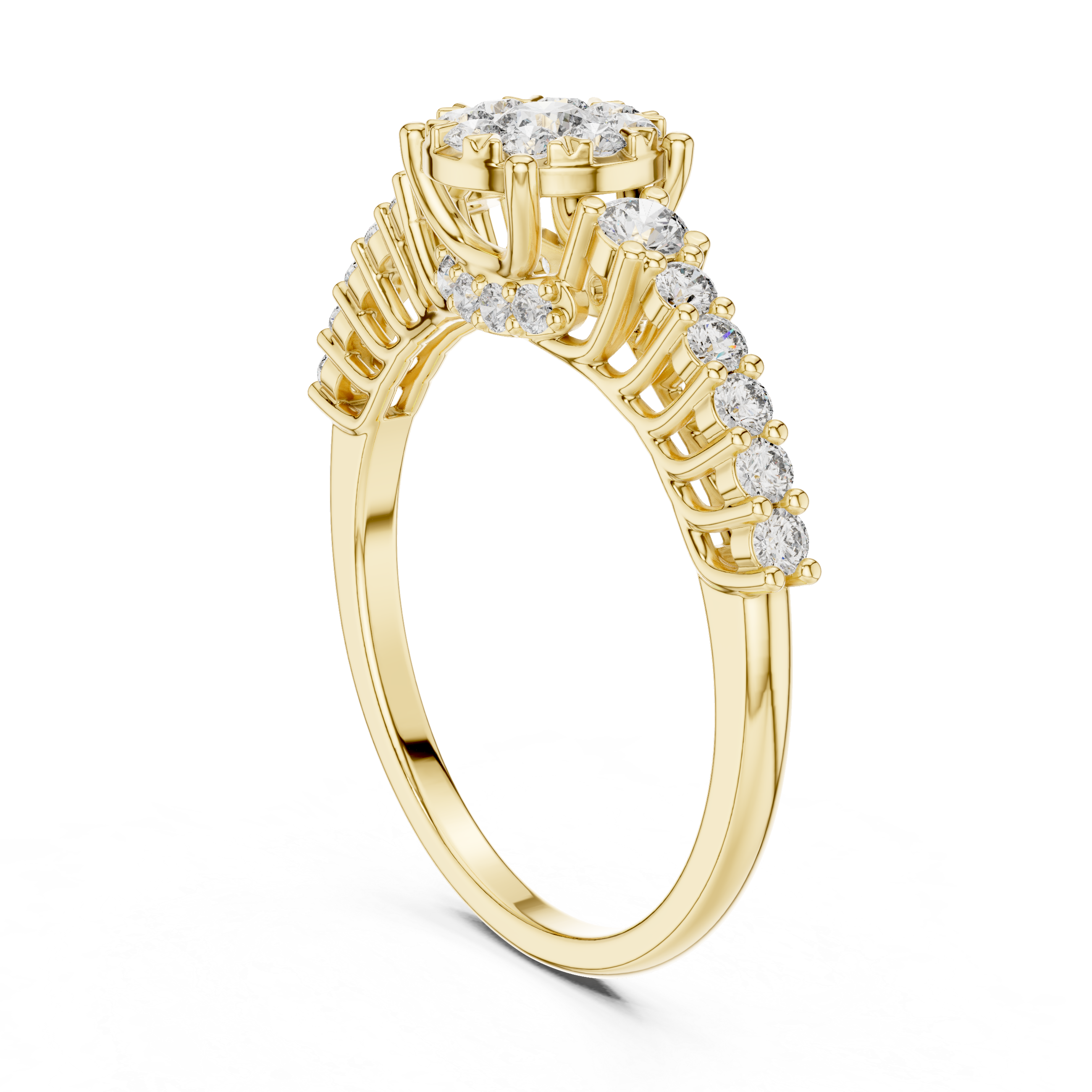 IGI Certified Lab-Grown Diamond Engagement Ring in 14K & 18K Rose Gold | Kiashaa Jewellery