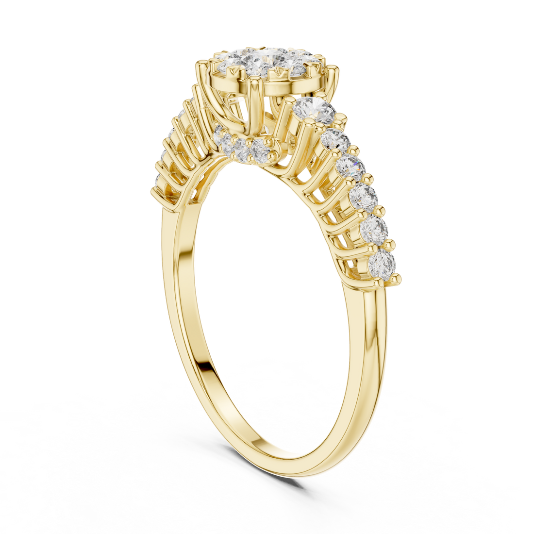 IGI Certified Lab-Grown Diamond Engagement Ring in 14K & 18K Rose Gold | Kiashaa Jewellery