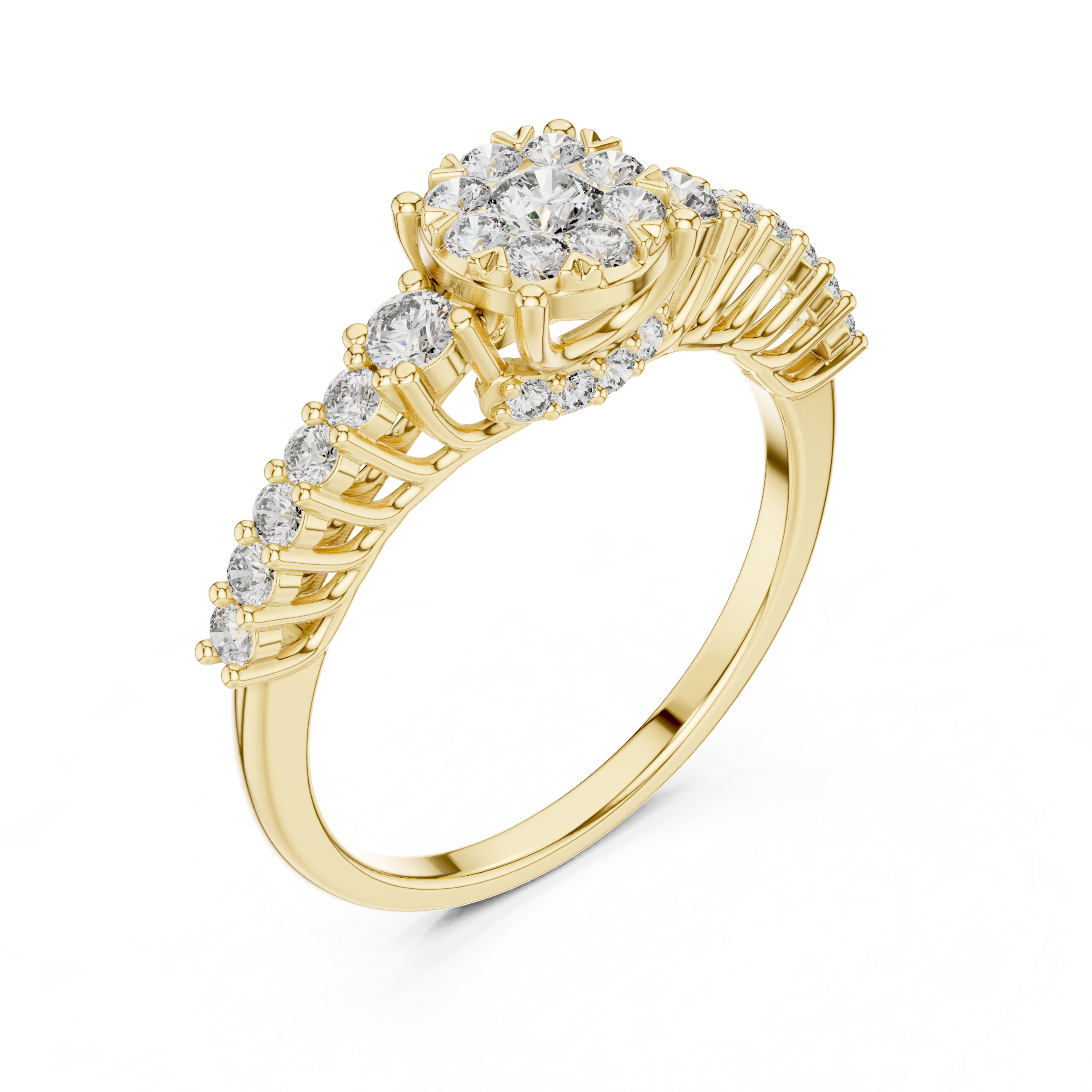 IGI Certified Lab-Grown Diamond Engagement Ring in 14K & 18K Rose Gold | Kiashaa Jewellery