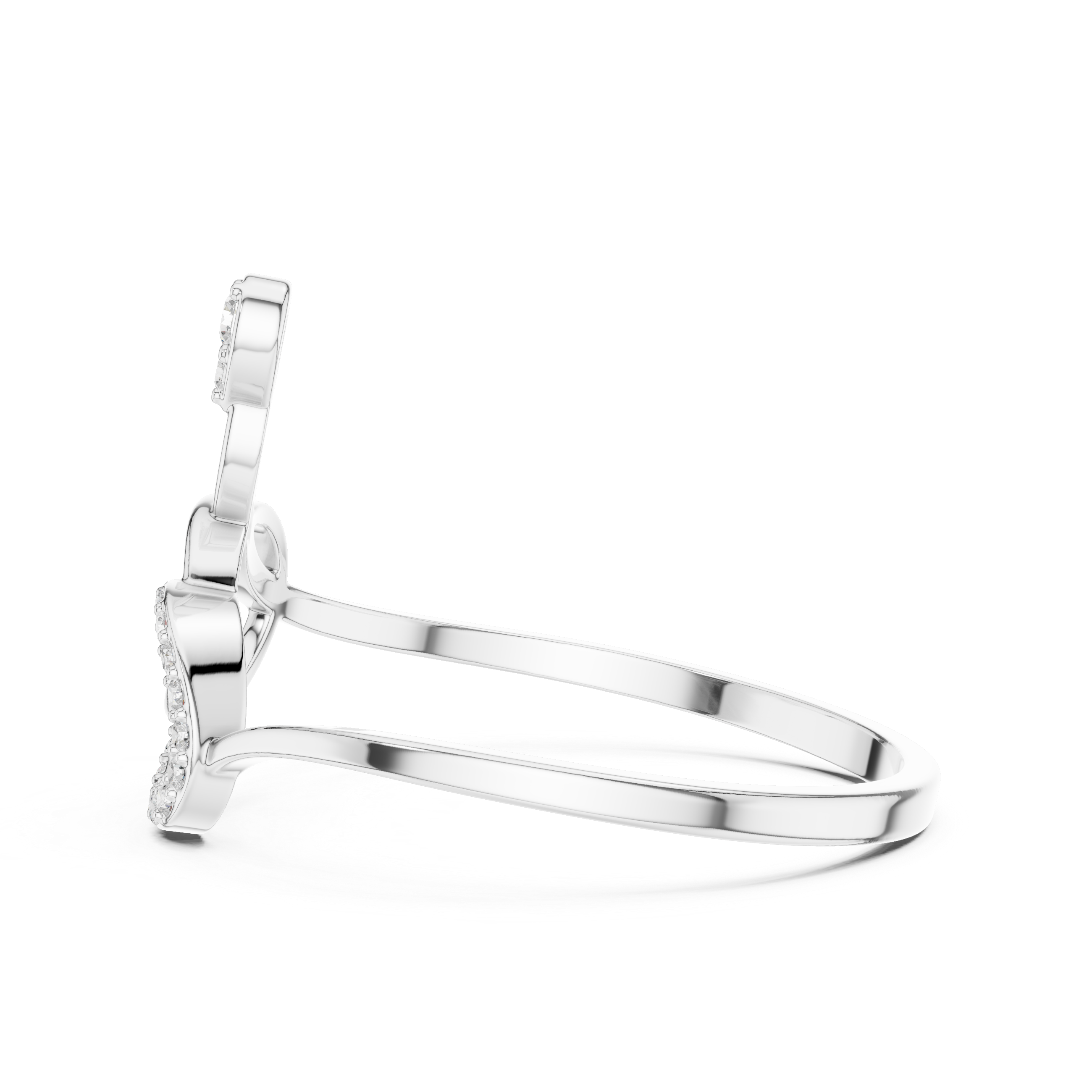 Interlinked Diamond Ring in 14K/18K Gold