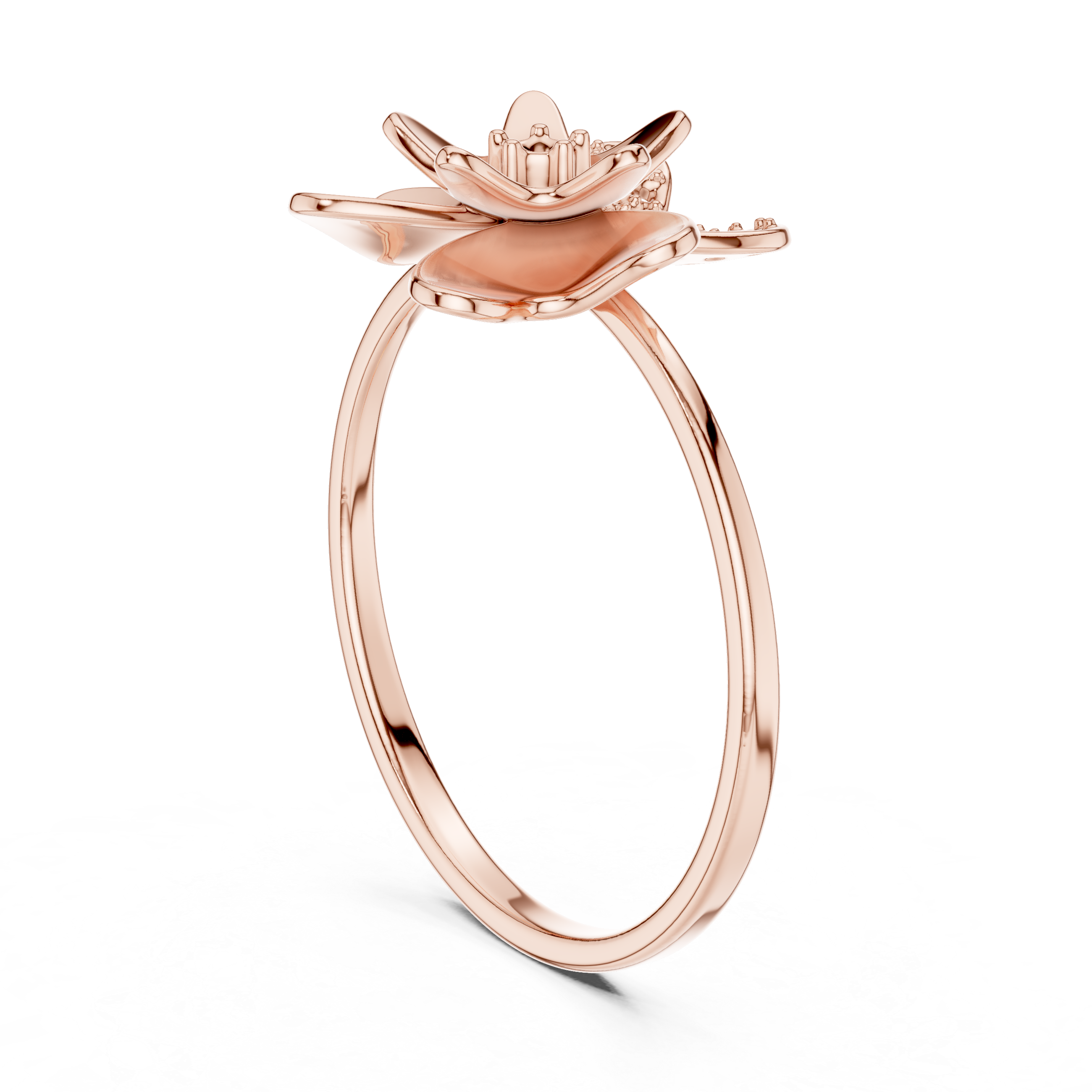 Blossom Diamond Ring in 14K/18K Gold