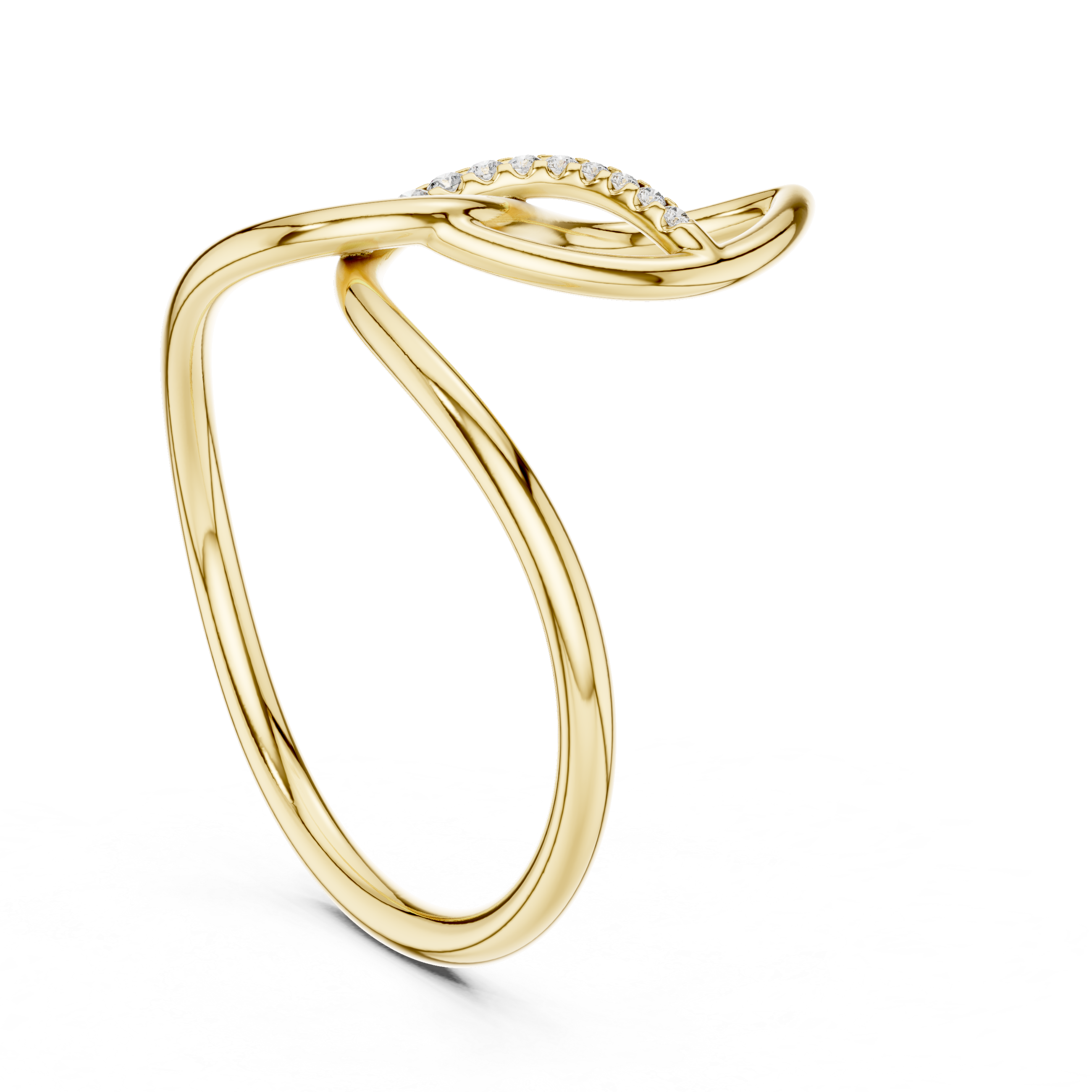 Infinity Loop Diamond Ring in Rose Gold – IGI Certified