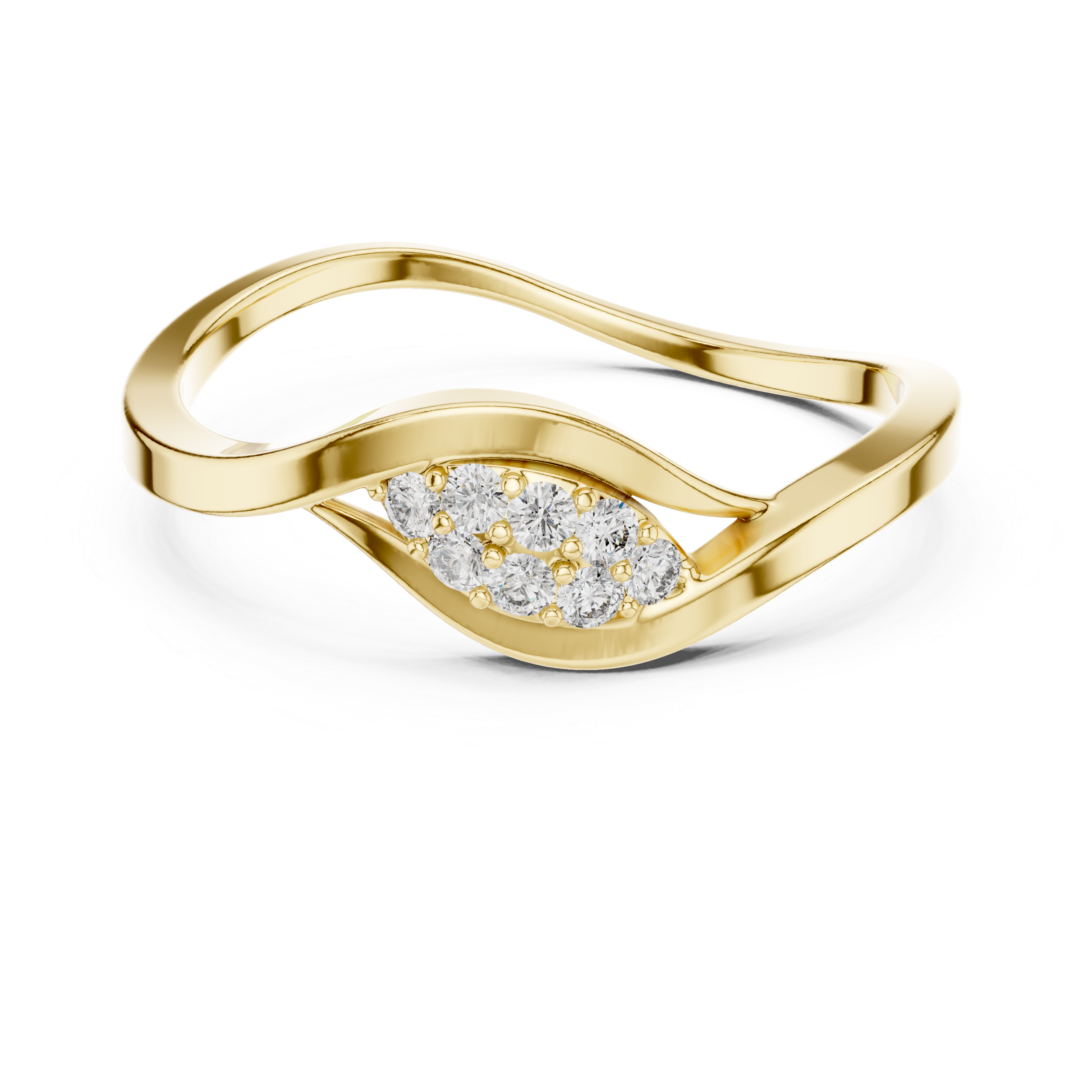 Sleek Teardrop Diamond Ring in Rose Gold – IGI Certified | Kiashaajewellery