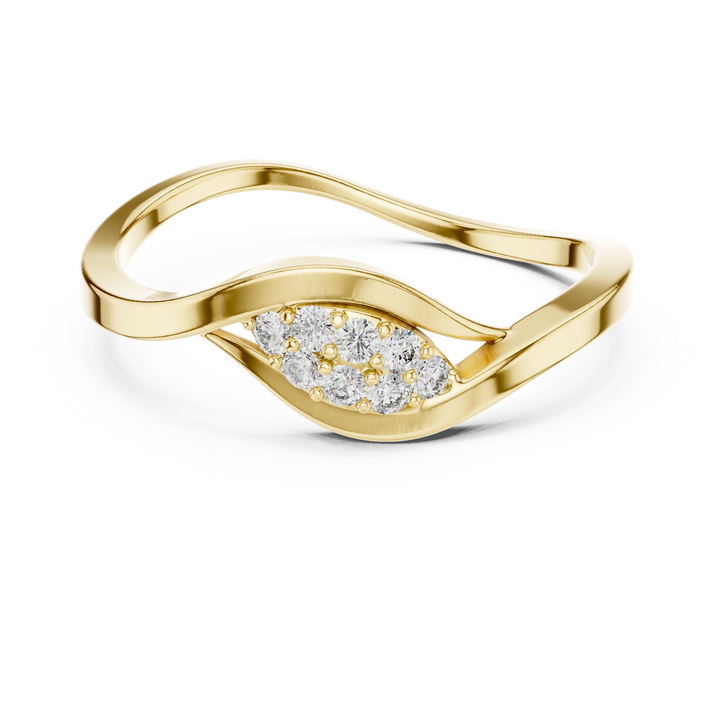 Sleek Teardrop Diamond Ring in Rose Gold – IGI Certified | Kiashaajewellery