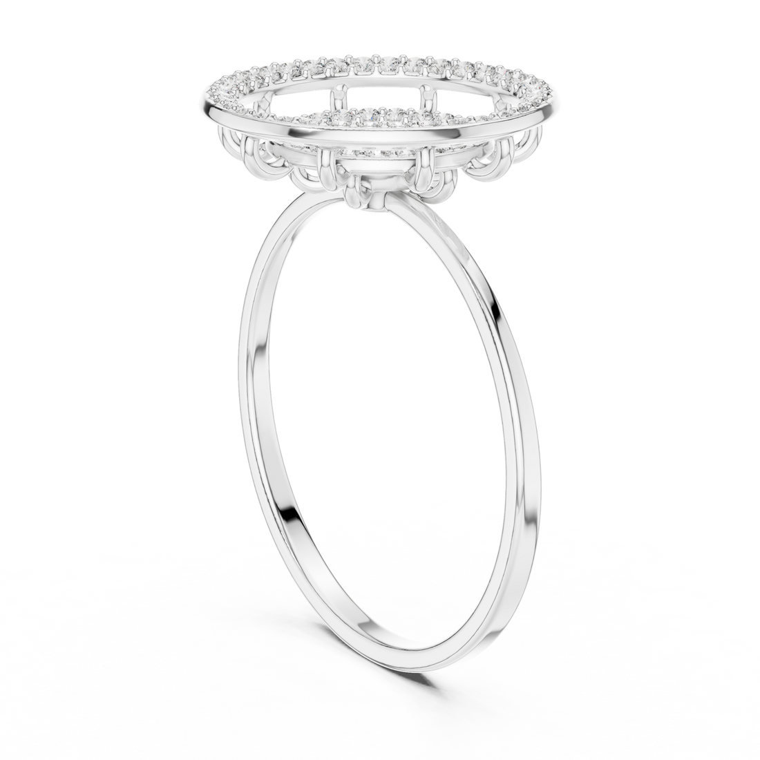 Grand Halo Illusion Diamond Ring in Rose Gold