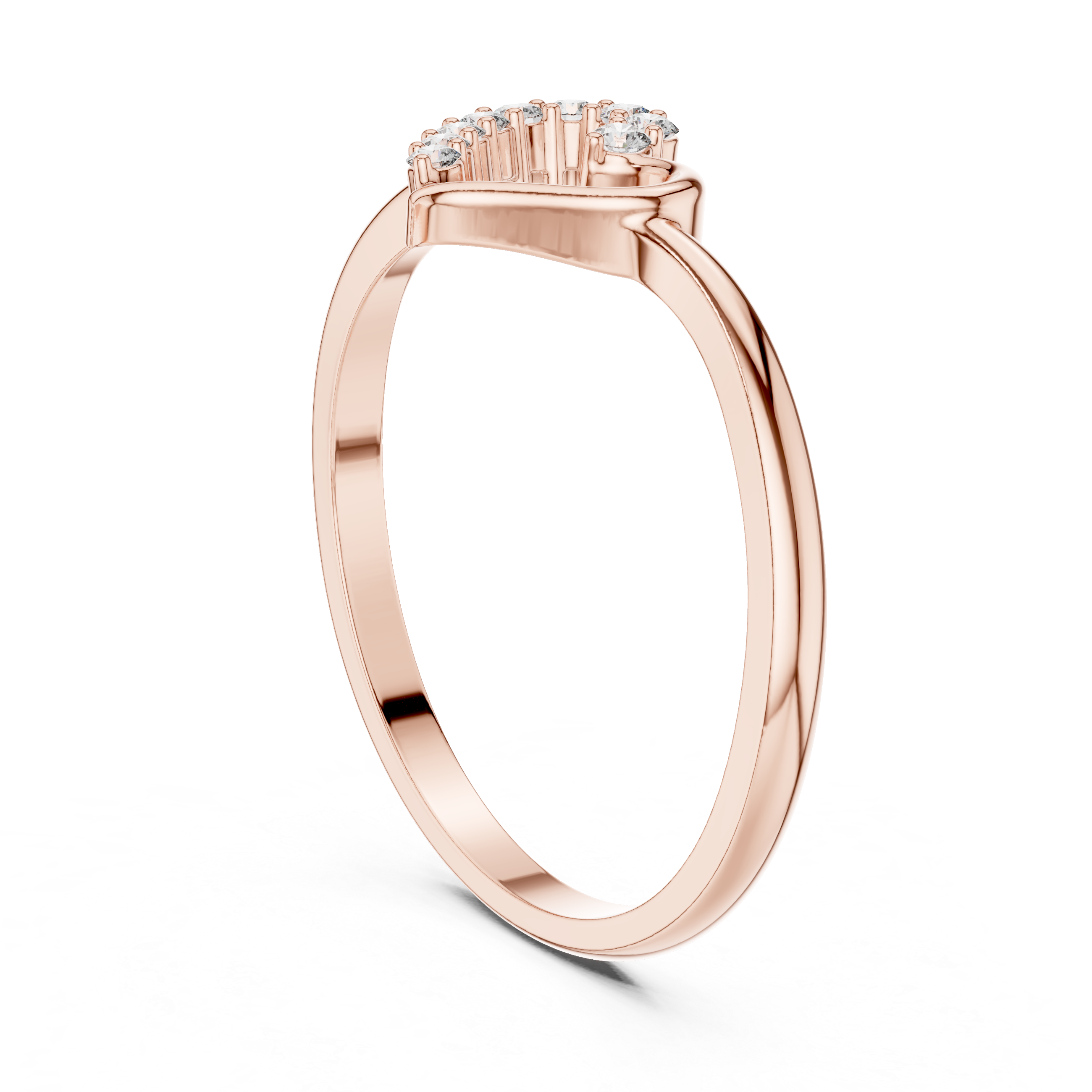 Elegant Heart Lab-Grown Diamond Ring – 14K/18K Gold