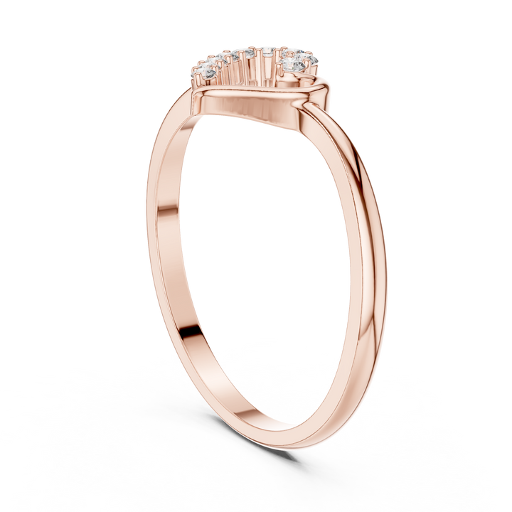 Elegant Heart Lab-Grown Diamond Ring – 14K/18K Gold