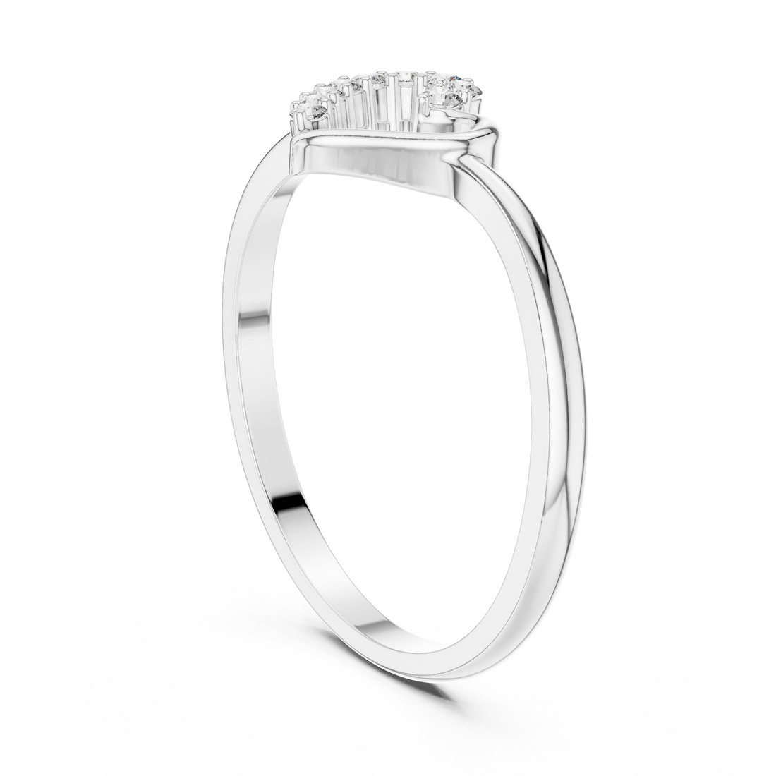 Elegant Heart Lab-Grown Diamond Ring – 14K/18K Gold