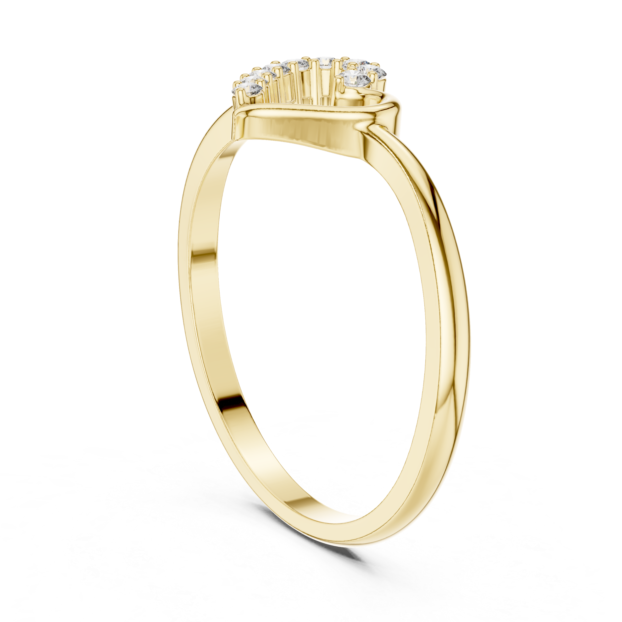 Elegant Heart Lab-Grown Diamond Ring – 14K/18K Gold