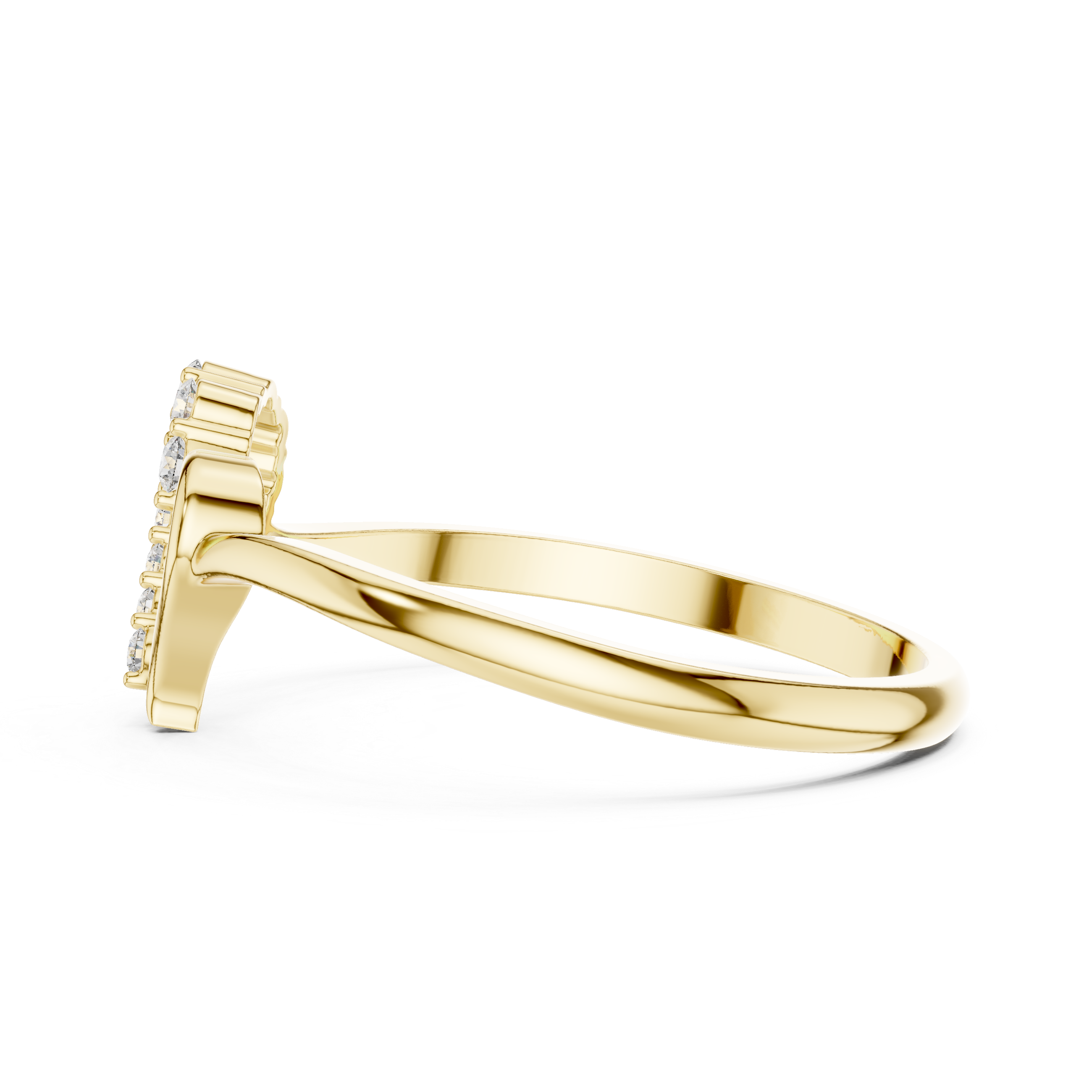 Elegant Heart Lab-Grown Diamond Ring – 14K/18K Gold
