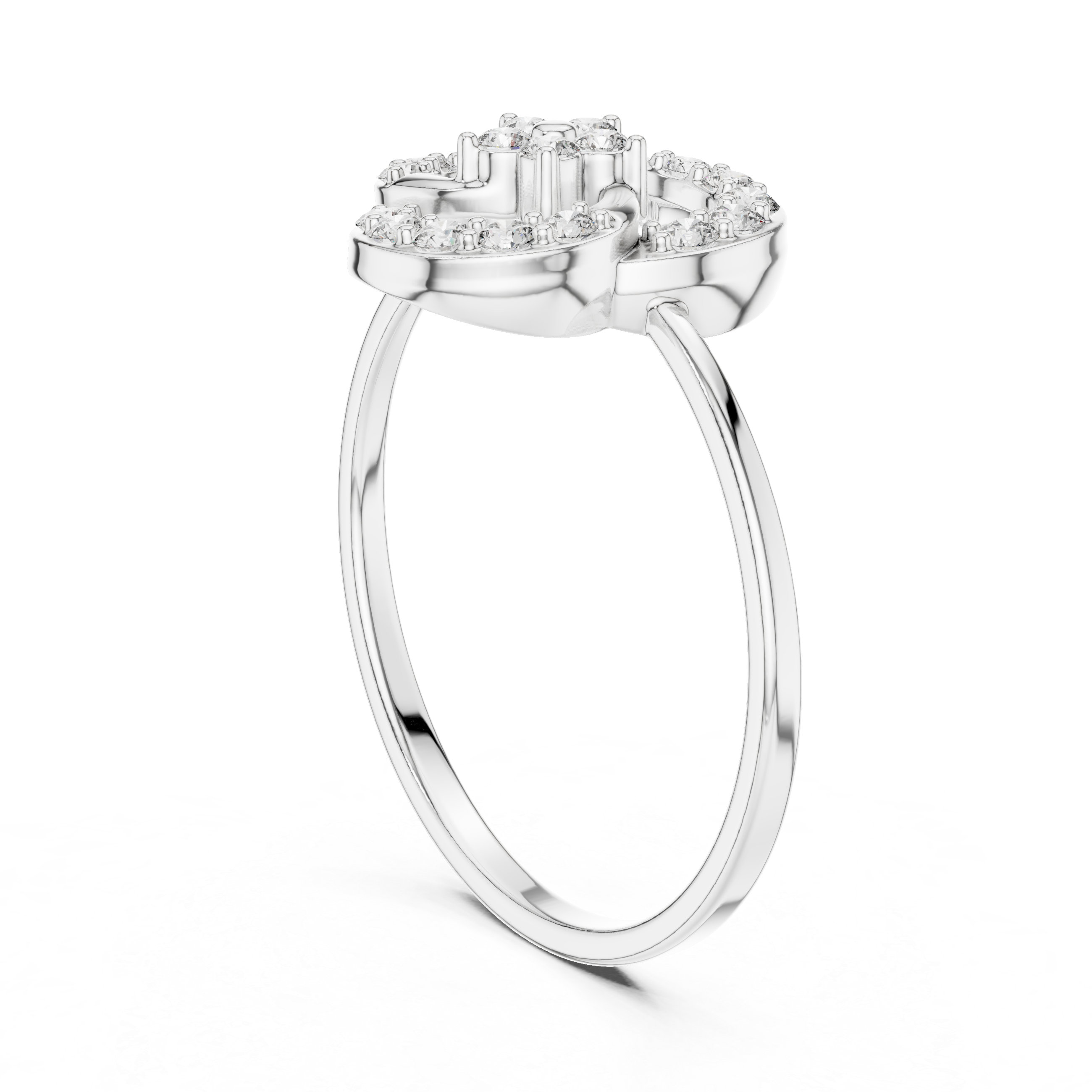 Elegant Floral Lab Grown Diamond Ring – 14K/18K Gold | IGI Certified