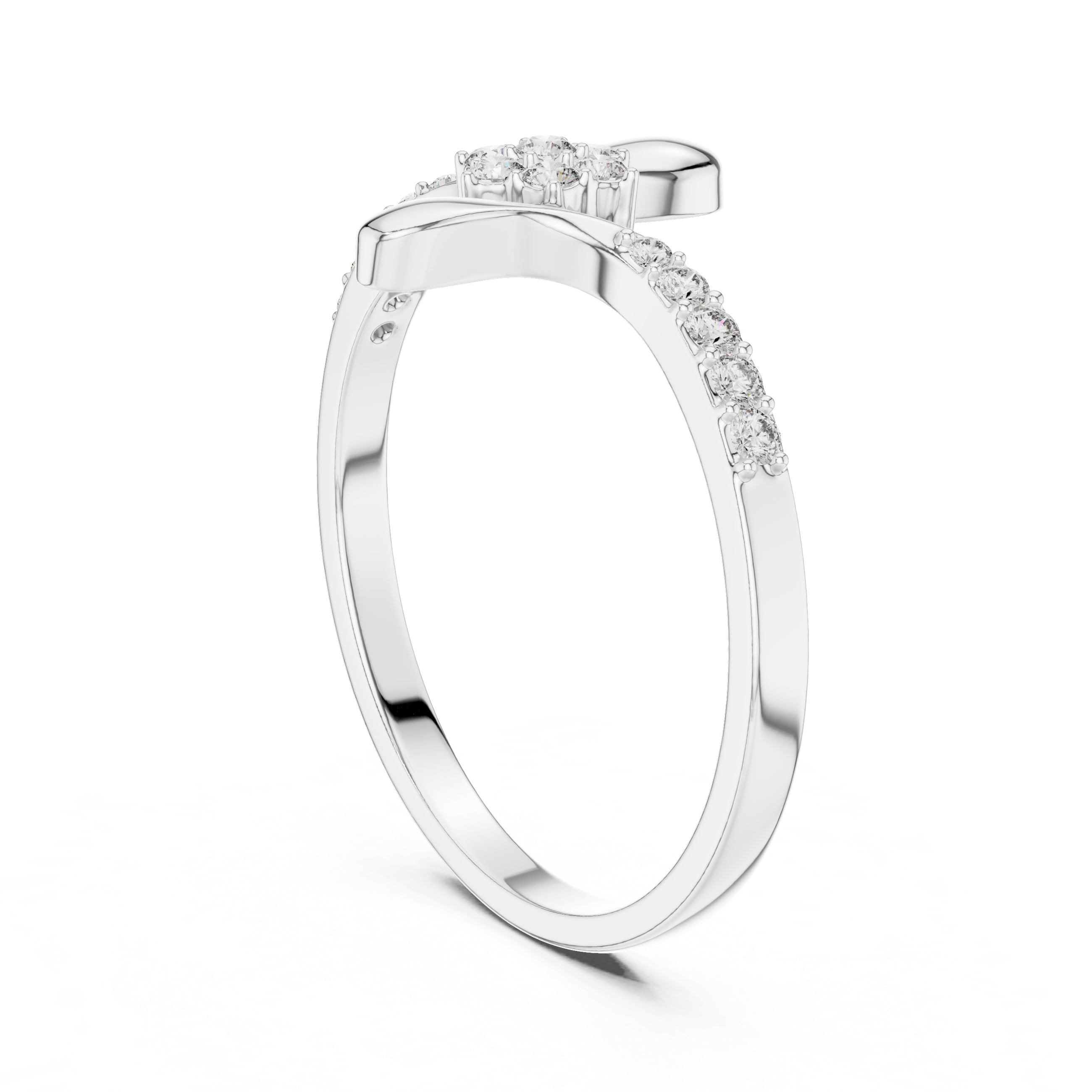 Floral Spark Lab-Grown Diamond Ring in 14K/18K Rose Gold – IGI Certified