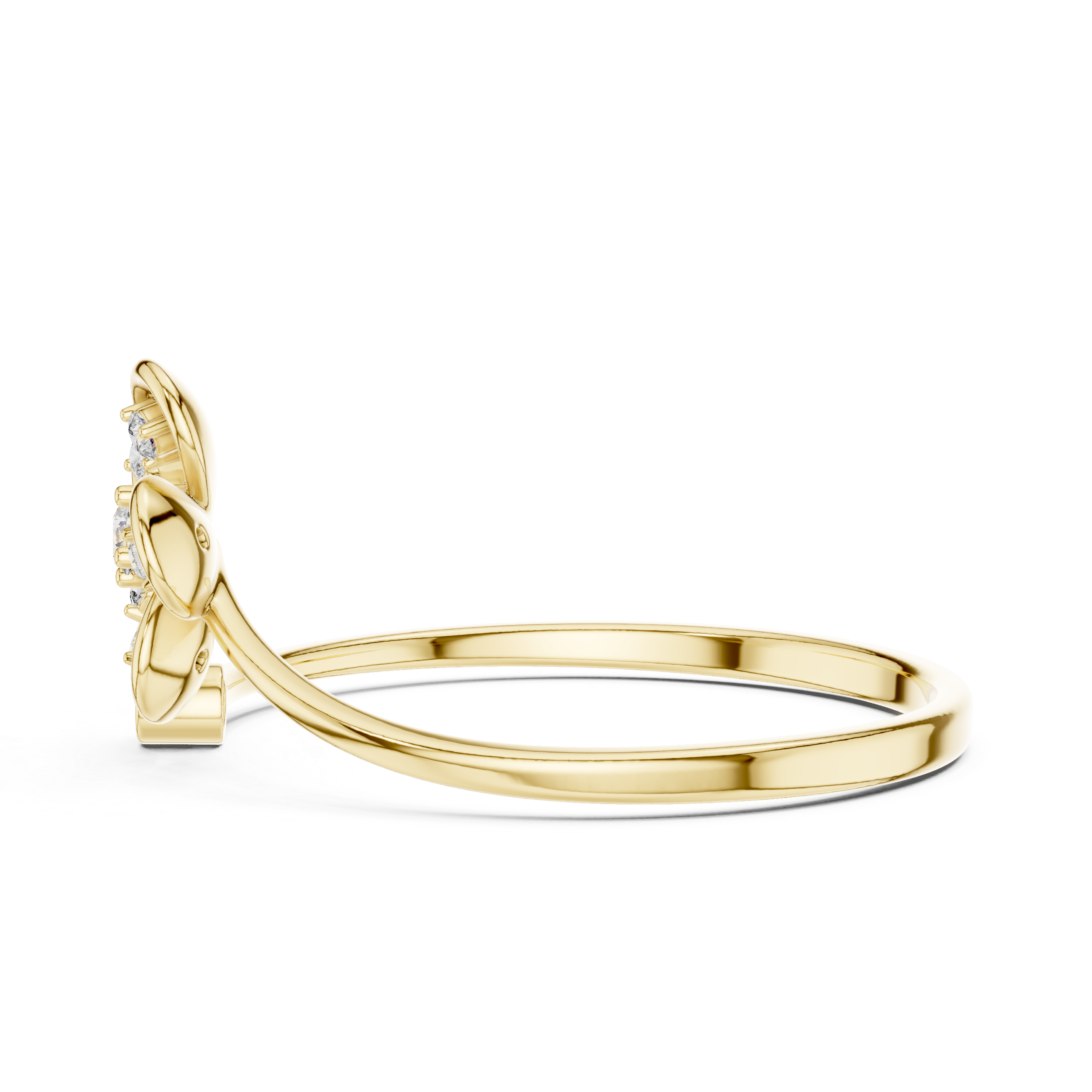 Floral Sparkle Lab Grown Diamond Ring in Rose Gold – IGI Certified