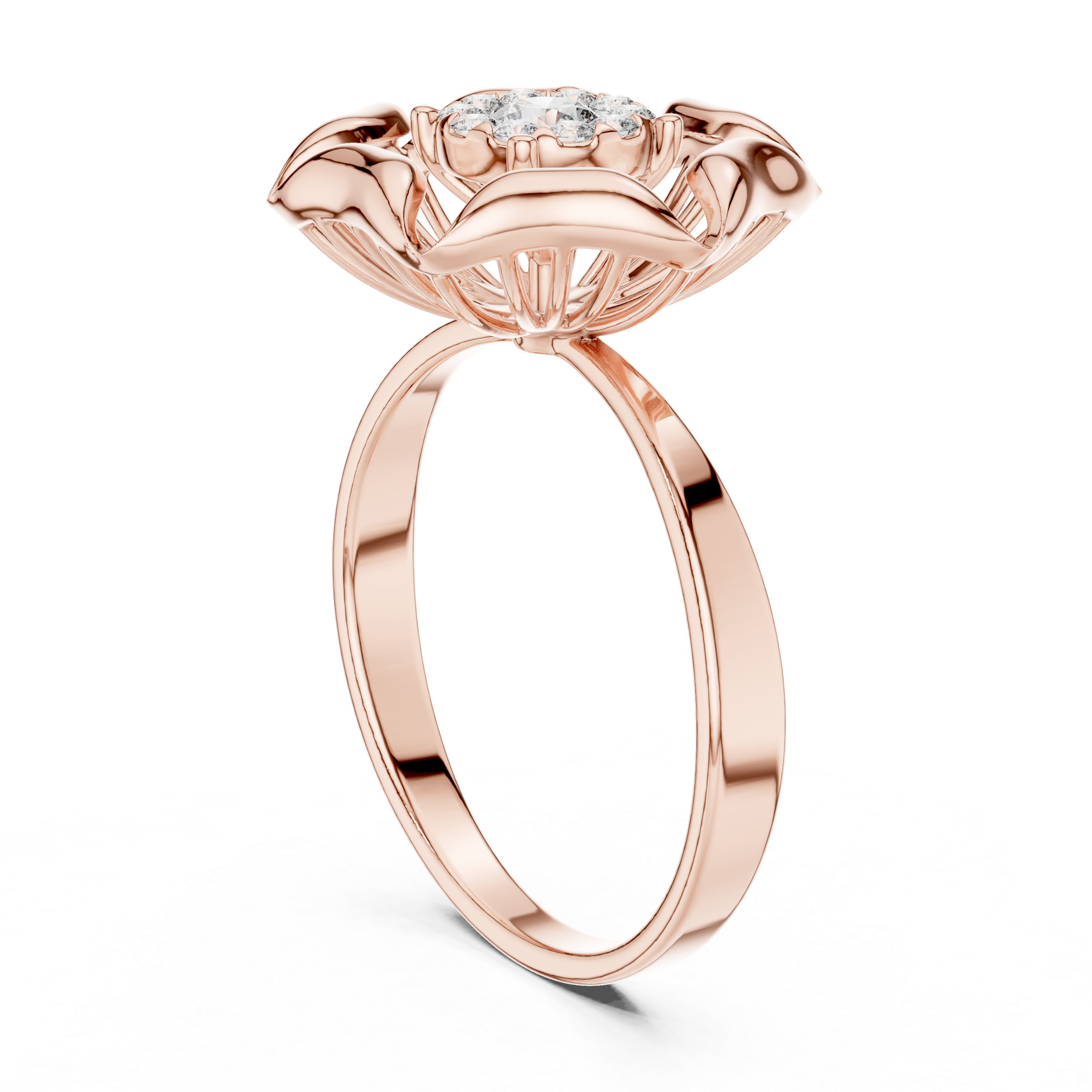 Blossom Bloom Lab-Grown Diamond Ring in 14K/18K Gold