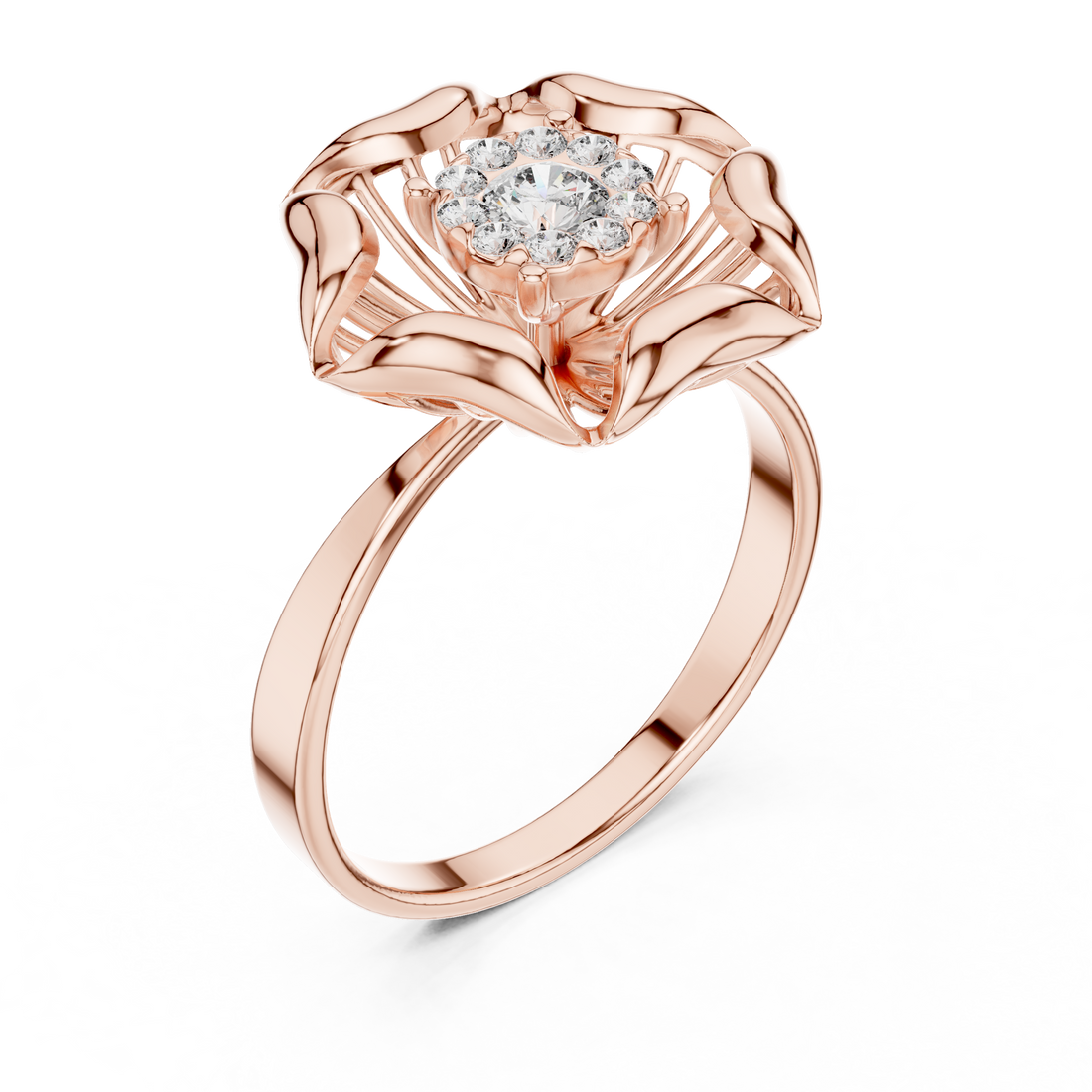 Blossom Bloom Lab-Grown Diamond Ring in 14K/18K Gold