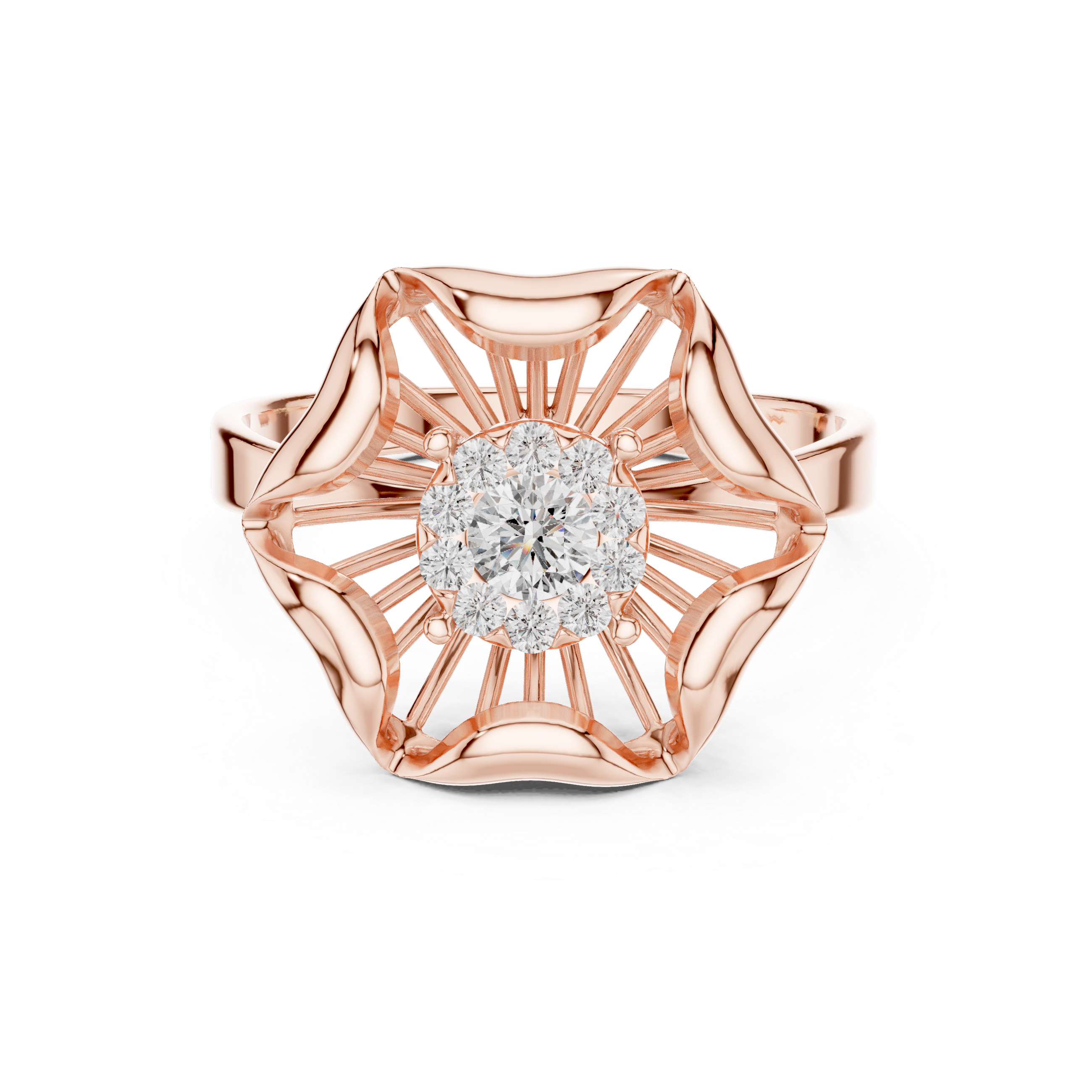 Blossom Bloom Lab-Grown Diamond Ring in 14K/18K Gold