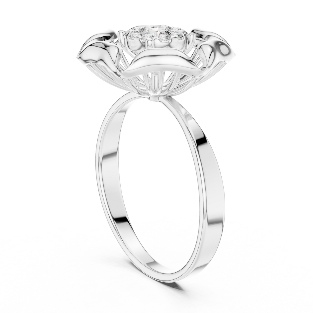 Blossom Bloom Lab-Grown Diamond Ring in 14K/18K Gold