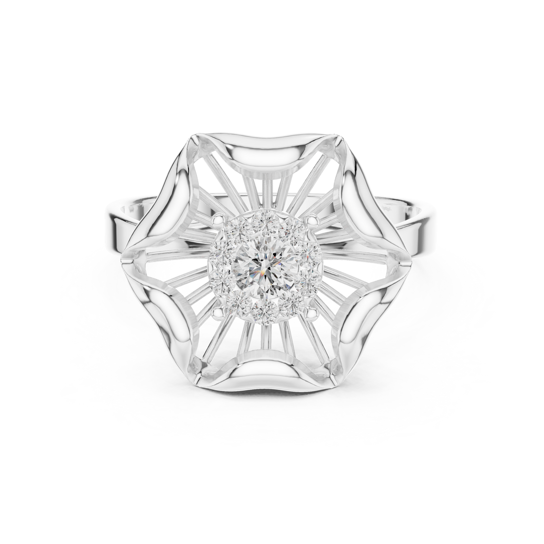 Blossom Bloom Lab-Grown Diamond Ring in 14K/18K Gold