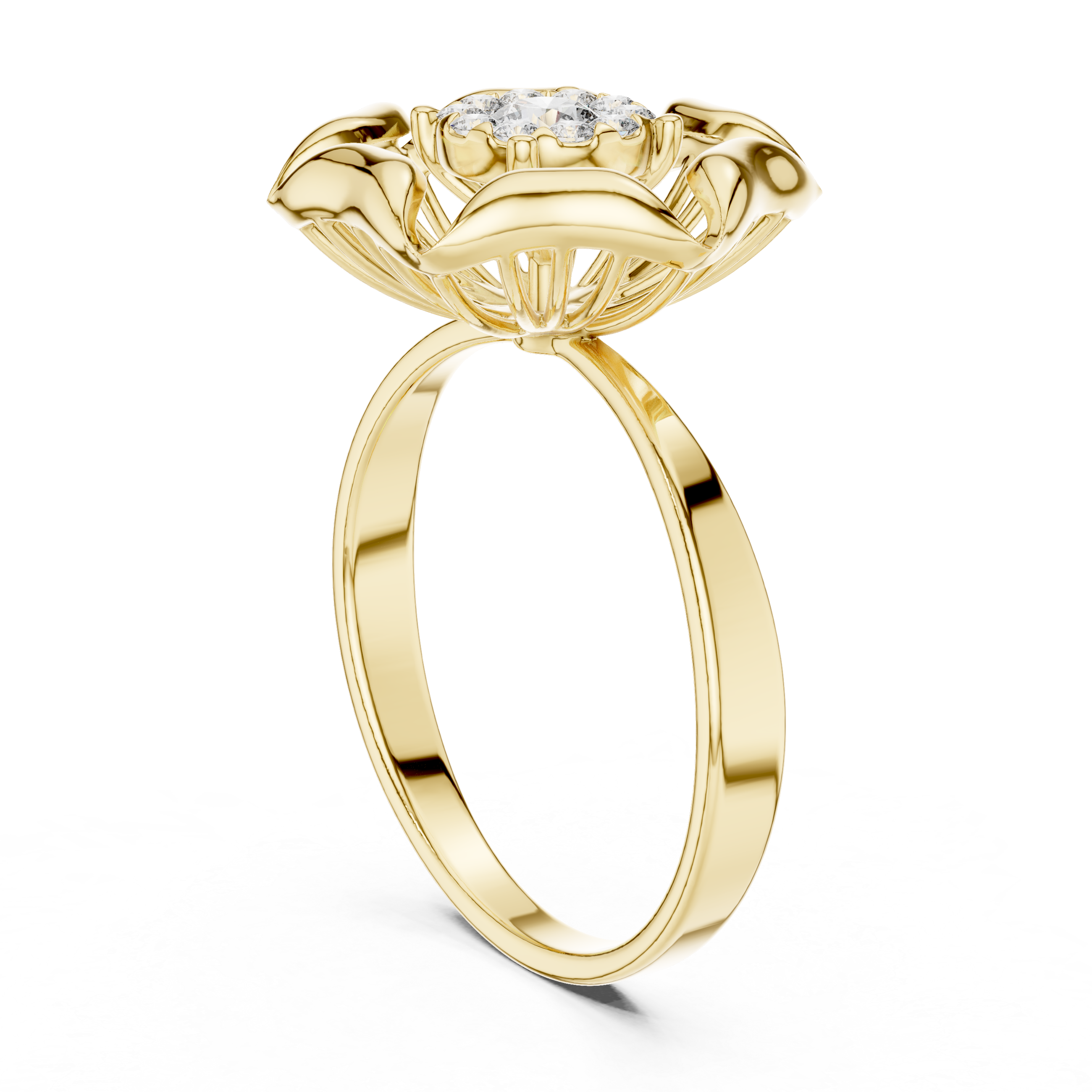 Blossom Bloom Lab-Grown Diamond Ring in 14K/18K Gold