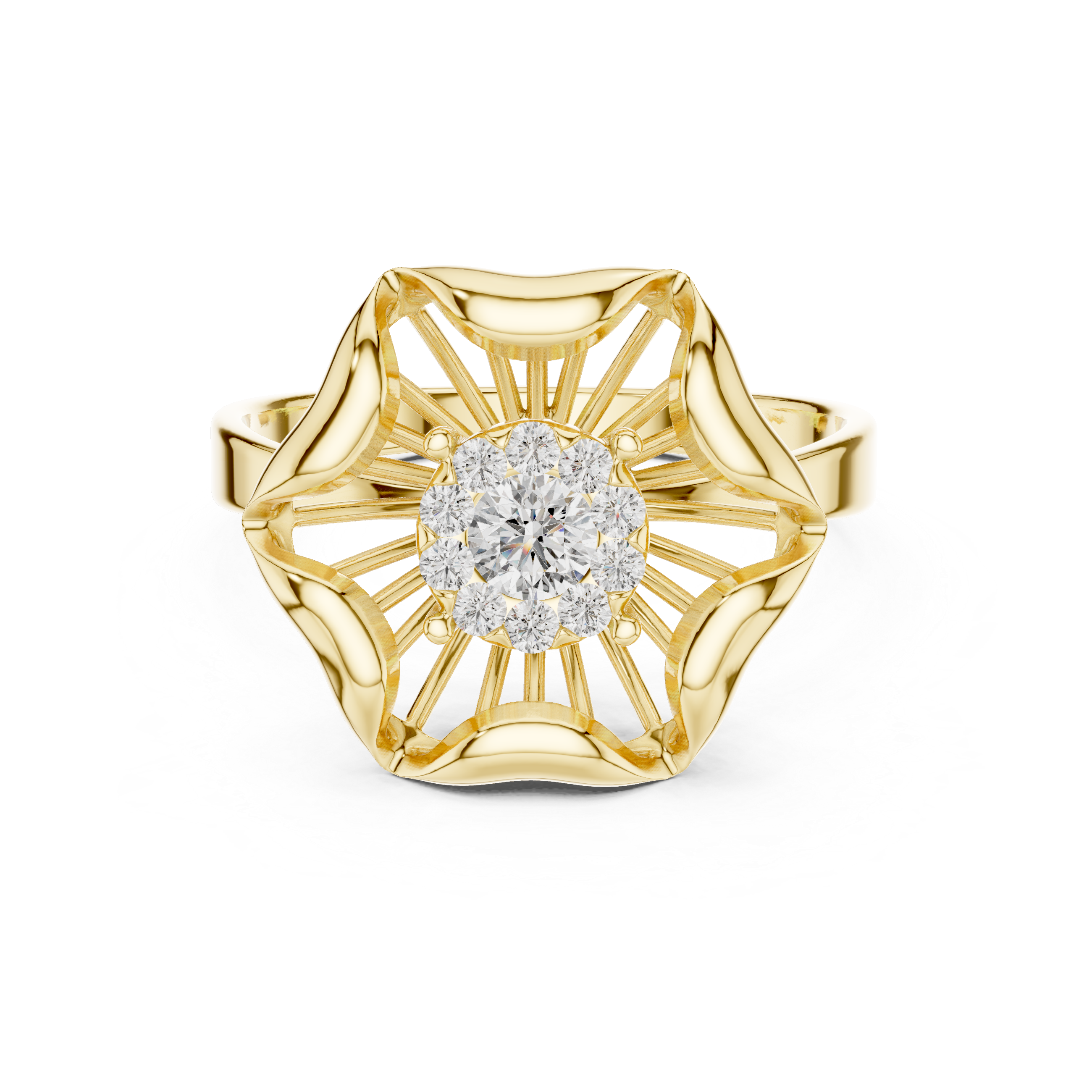 Blossom Bloom Lab-Grown Diamond Ring in 14K/18K Gold