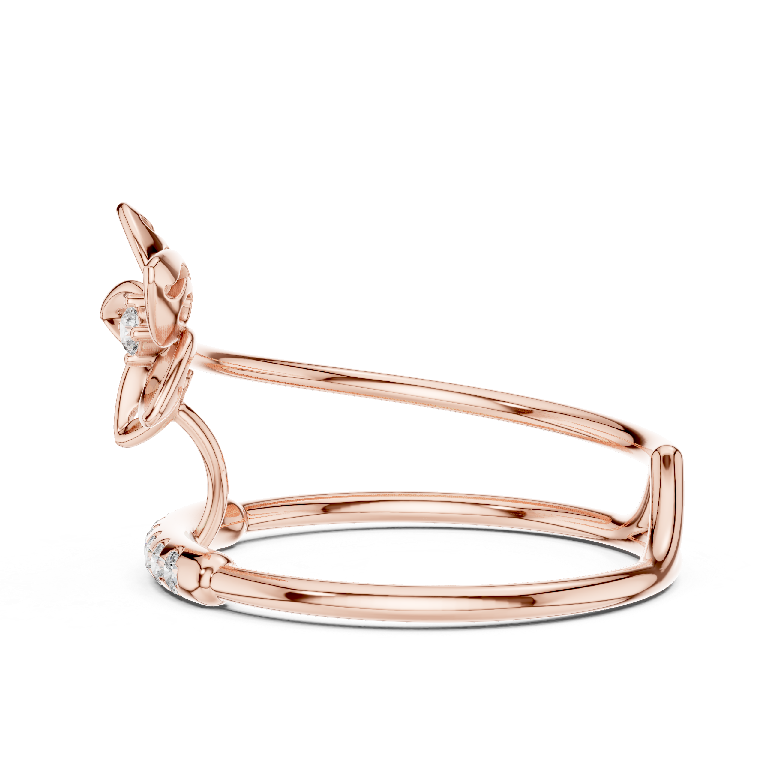 Blossom Promise Ring – Rose Gold Lab-Grown Diamond Ring