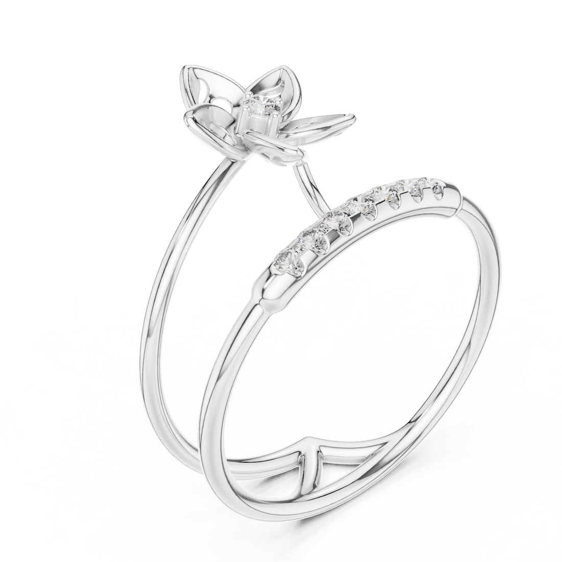 Blossom Promise Ring – Rose Gold Lab-Grown Diamond Ring
