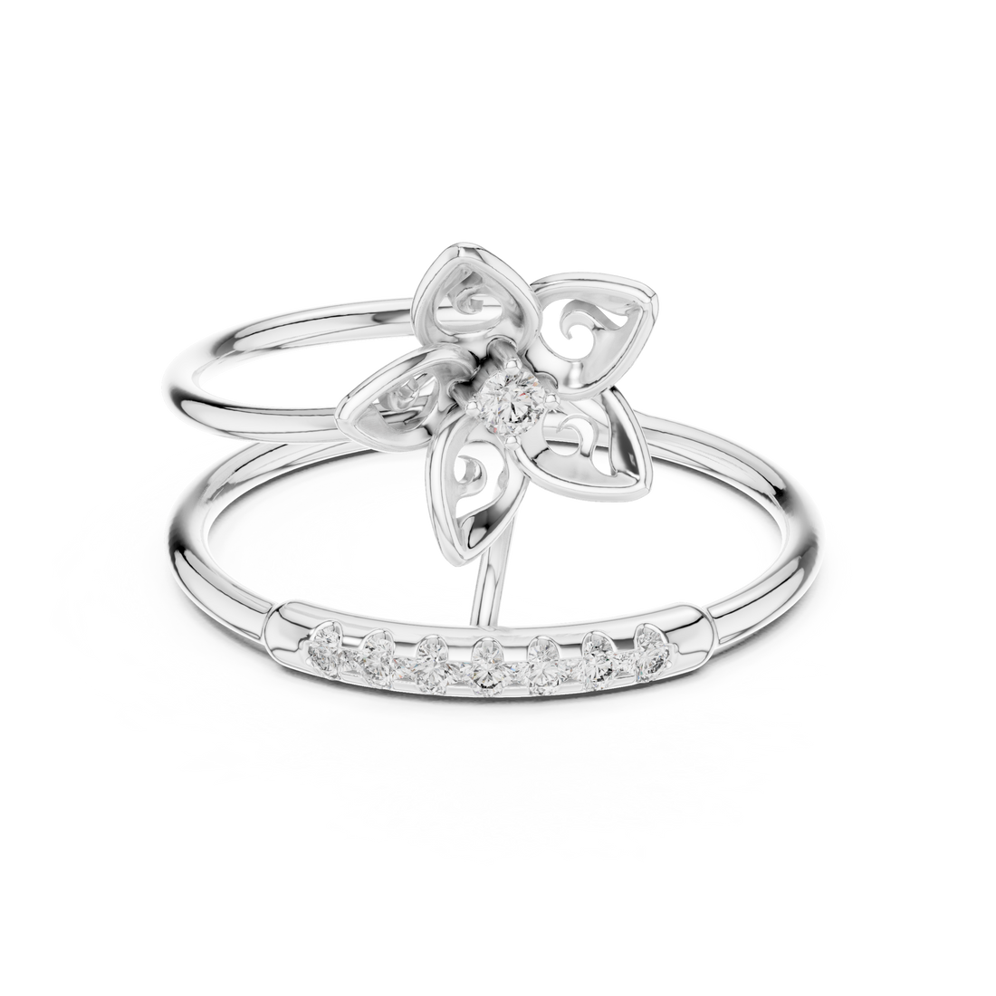 Blossom Promise Ring – Rose Gold Lab-Grown Diamond Ring