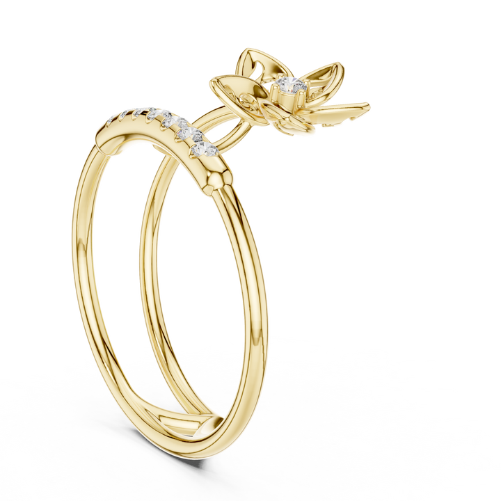 Blossom Promise Ring – Rose Gold Lab-Grown Diamond Ring