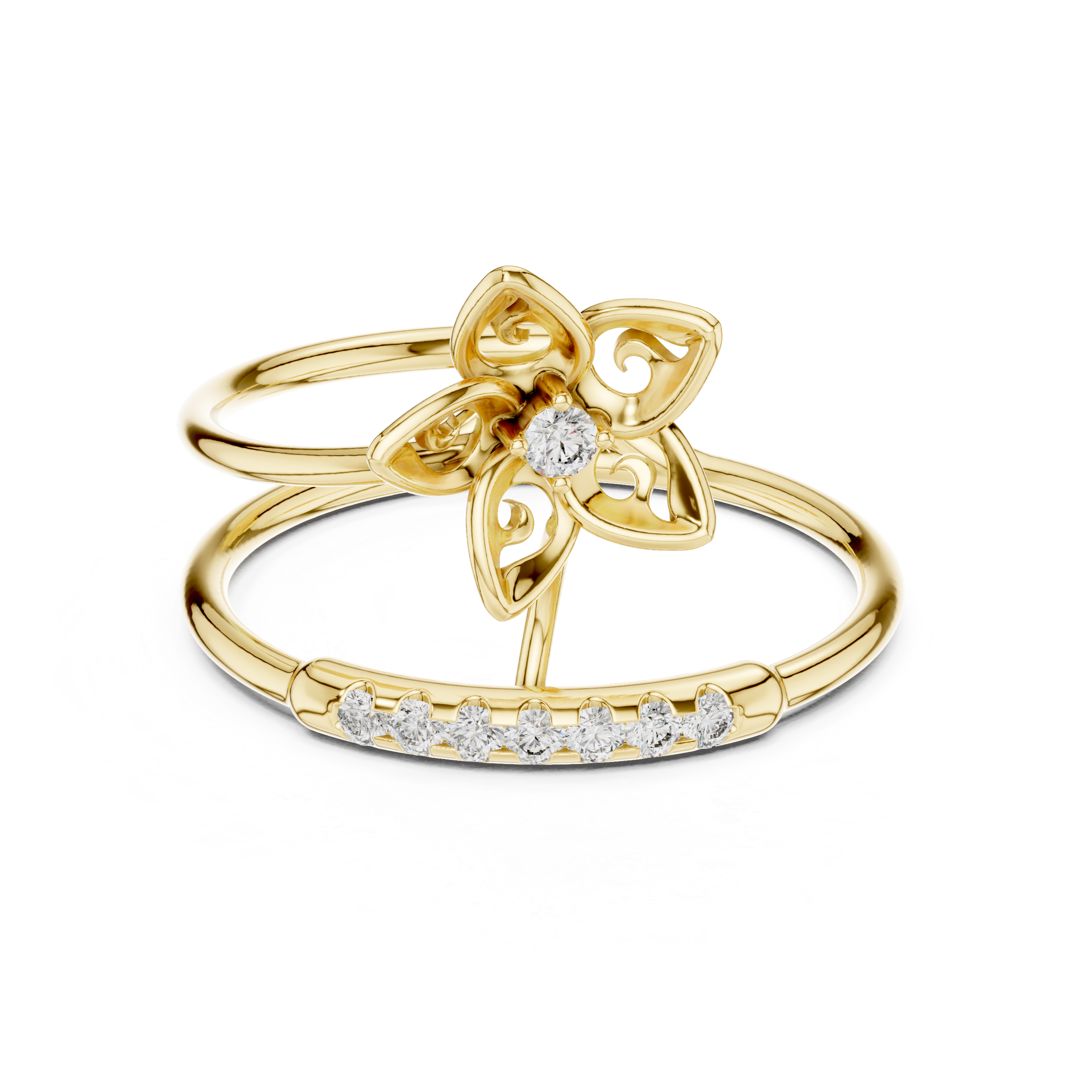 Blossom Promise Ring – Rose Gold Lab-Grown Diamond Ring