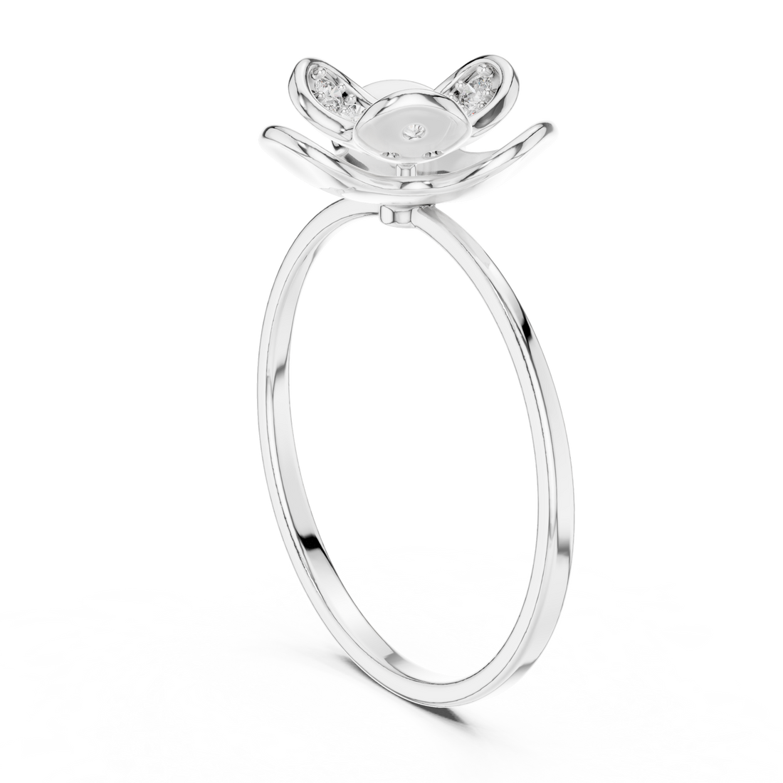 Blossom Bloom Lab Grown Diamond Ring in Rose Gold