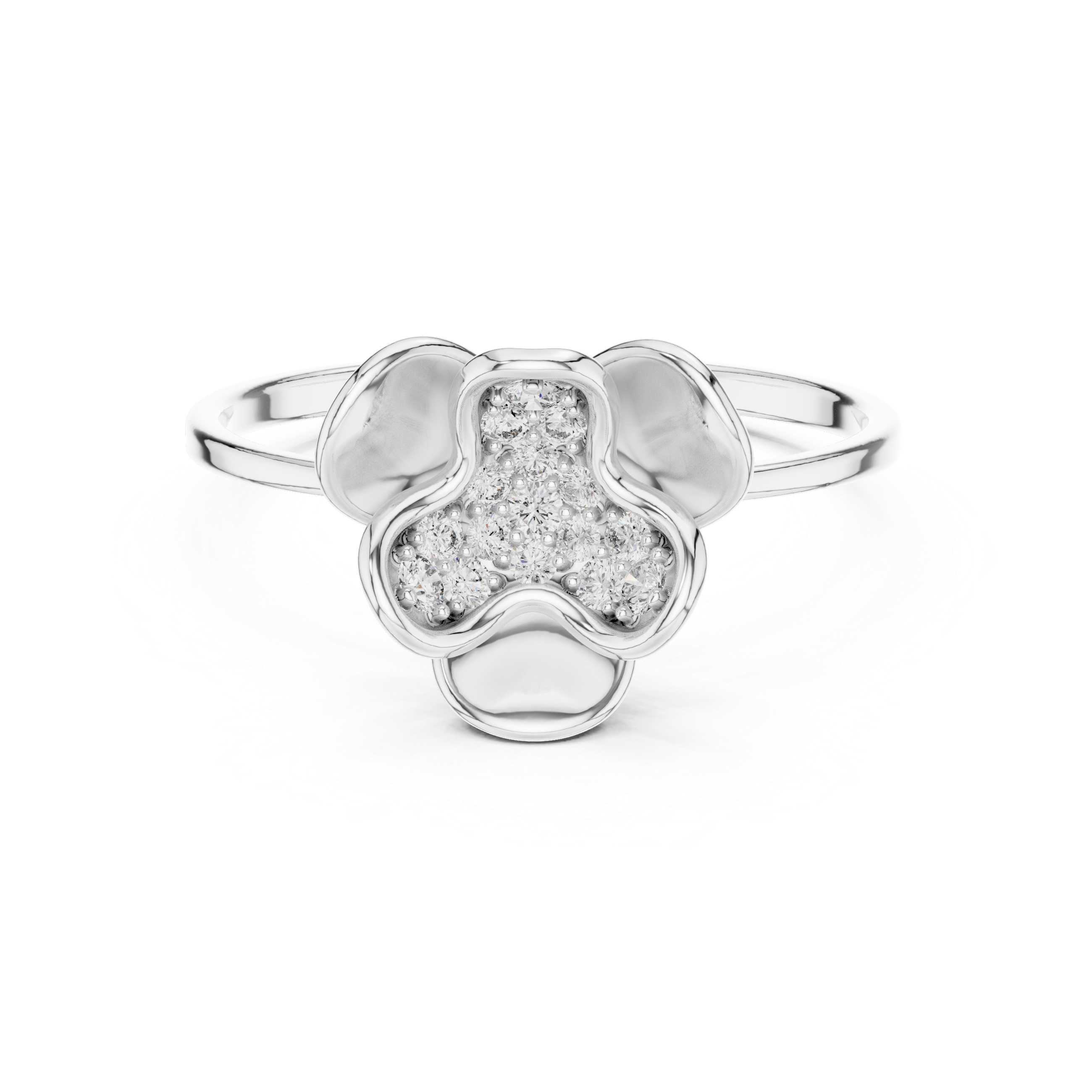 Blossom Bloom Lab Grown Diamond Ring in Rose Gold